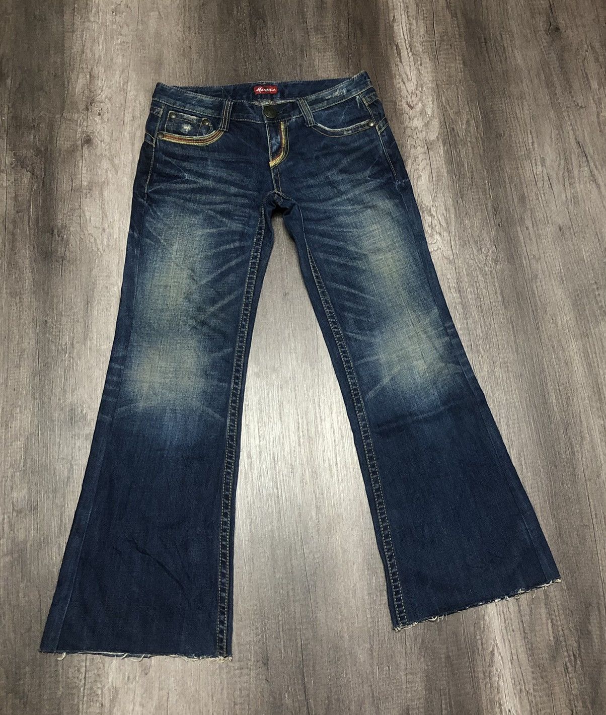 Hysteric Glamour × Japanese Brand WILD JEANS MARAXIA FLARE DISTRESSED DENIM Size 30" / US 8 / IT 44 - 22 Thumbnail
