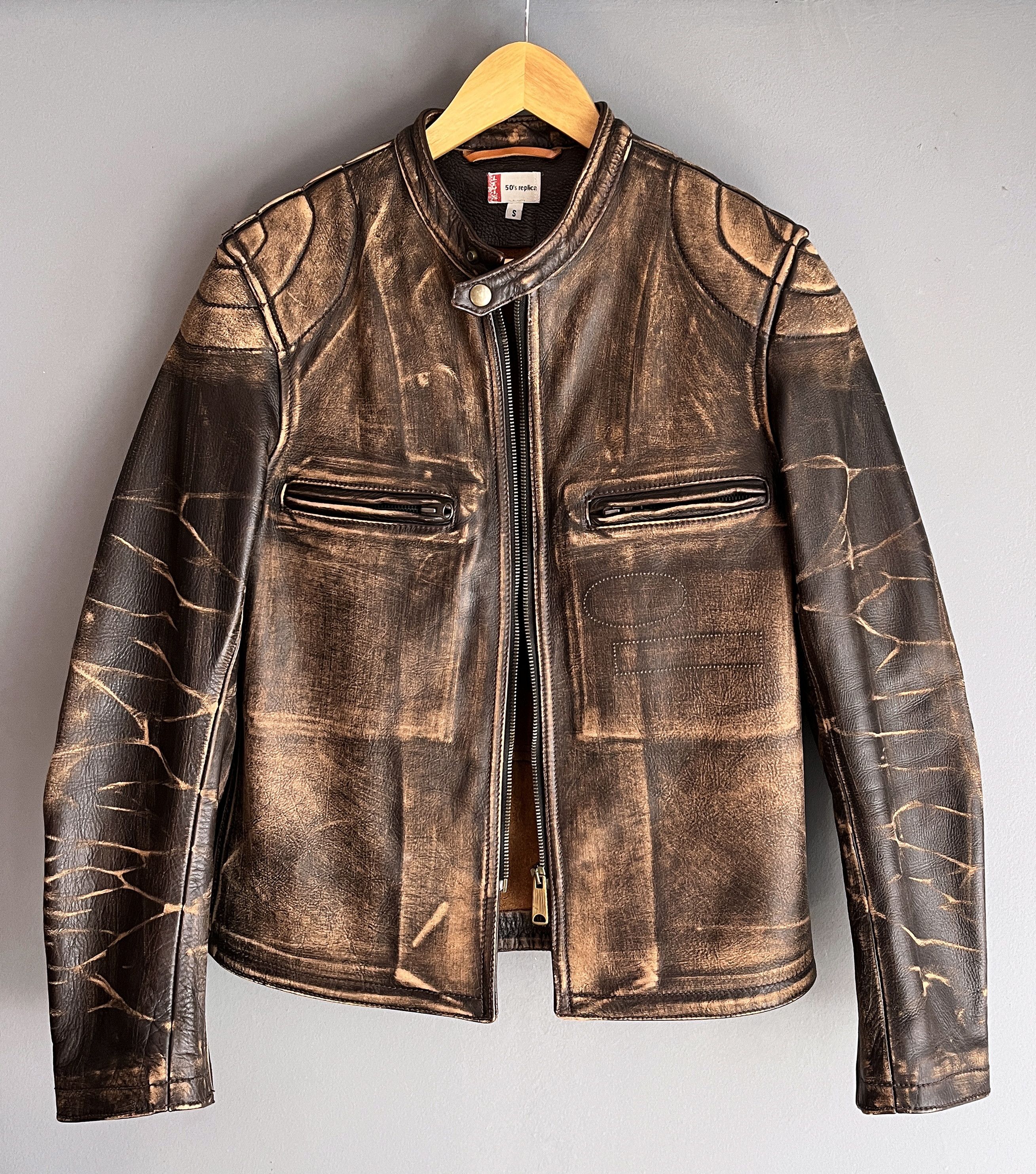 Levi's Levi's Motorcycle Leather Jacket Vultures V8 Bonnieville Size US S / EU 44-46 / 1 - 1 Thumbnail