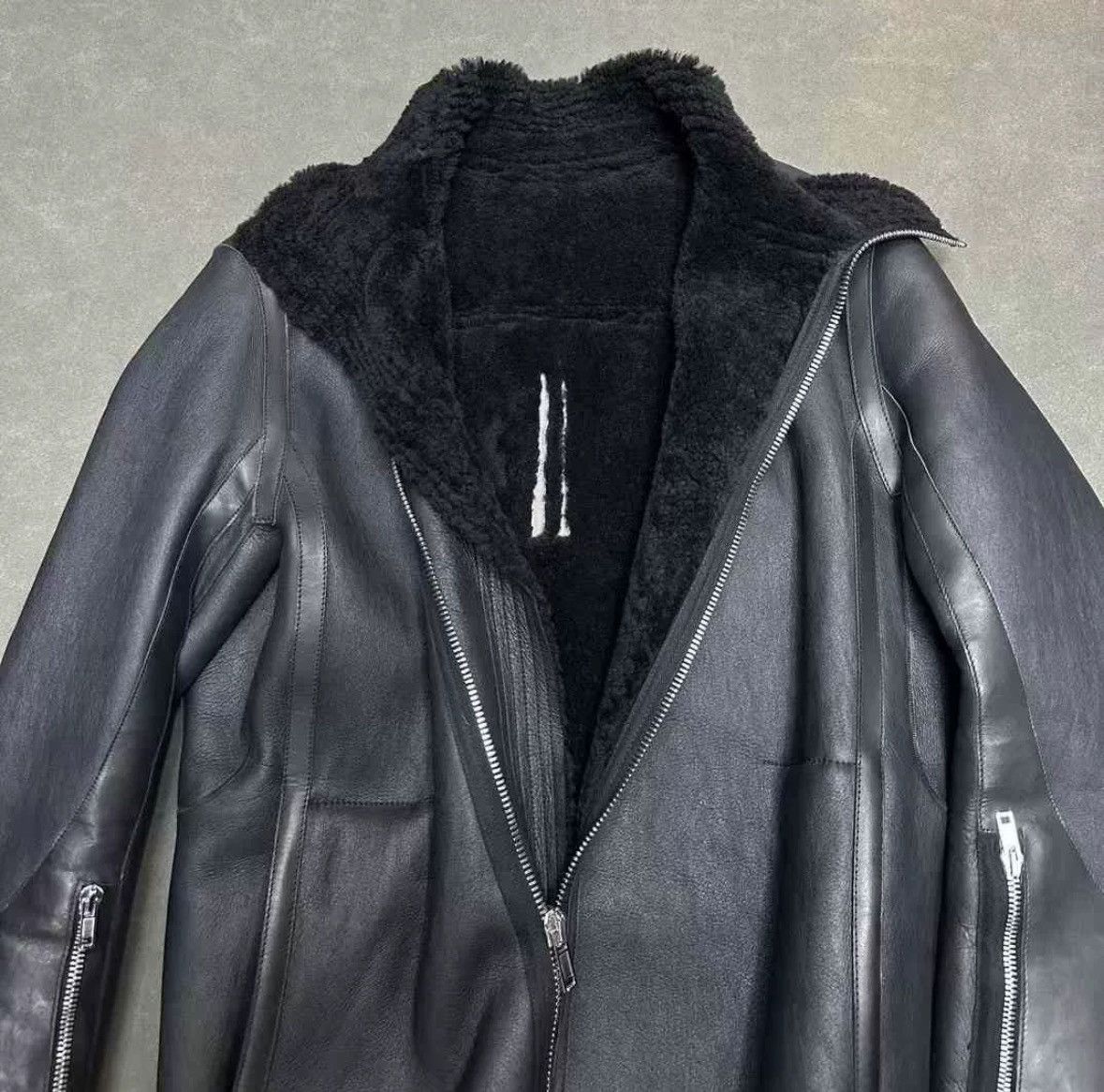 Rick Owens Rick Owens 16FW mainline fur one-piece jacket Size US M / EU 48-50 / 2 - 4 Thumbnail