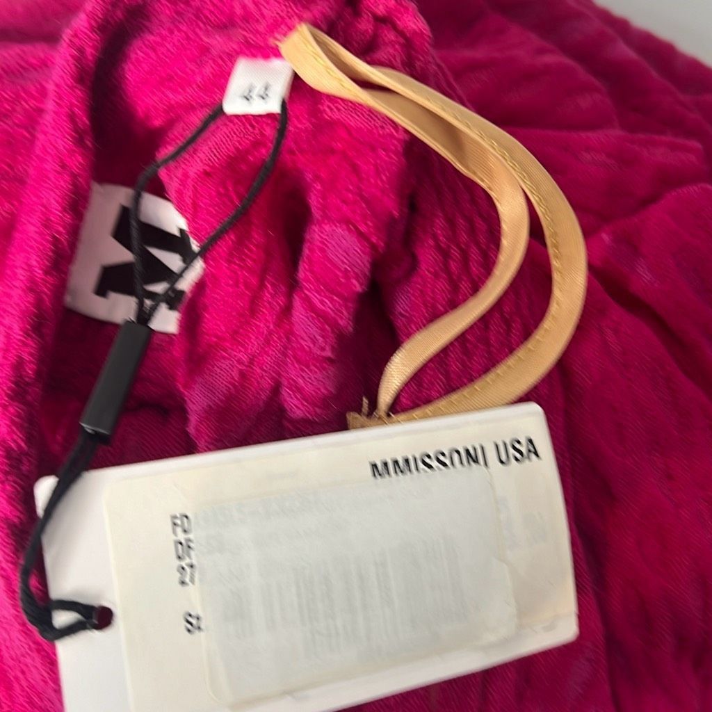 Missoni M Missoni Magenta Shift Midi Wool Blend Dress M NWT (001) Size M / US 6-8 / IT 42-44 - 10 Thumbnail