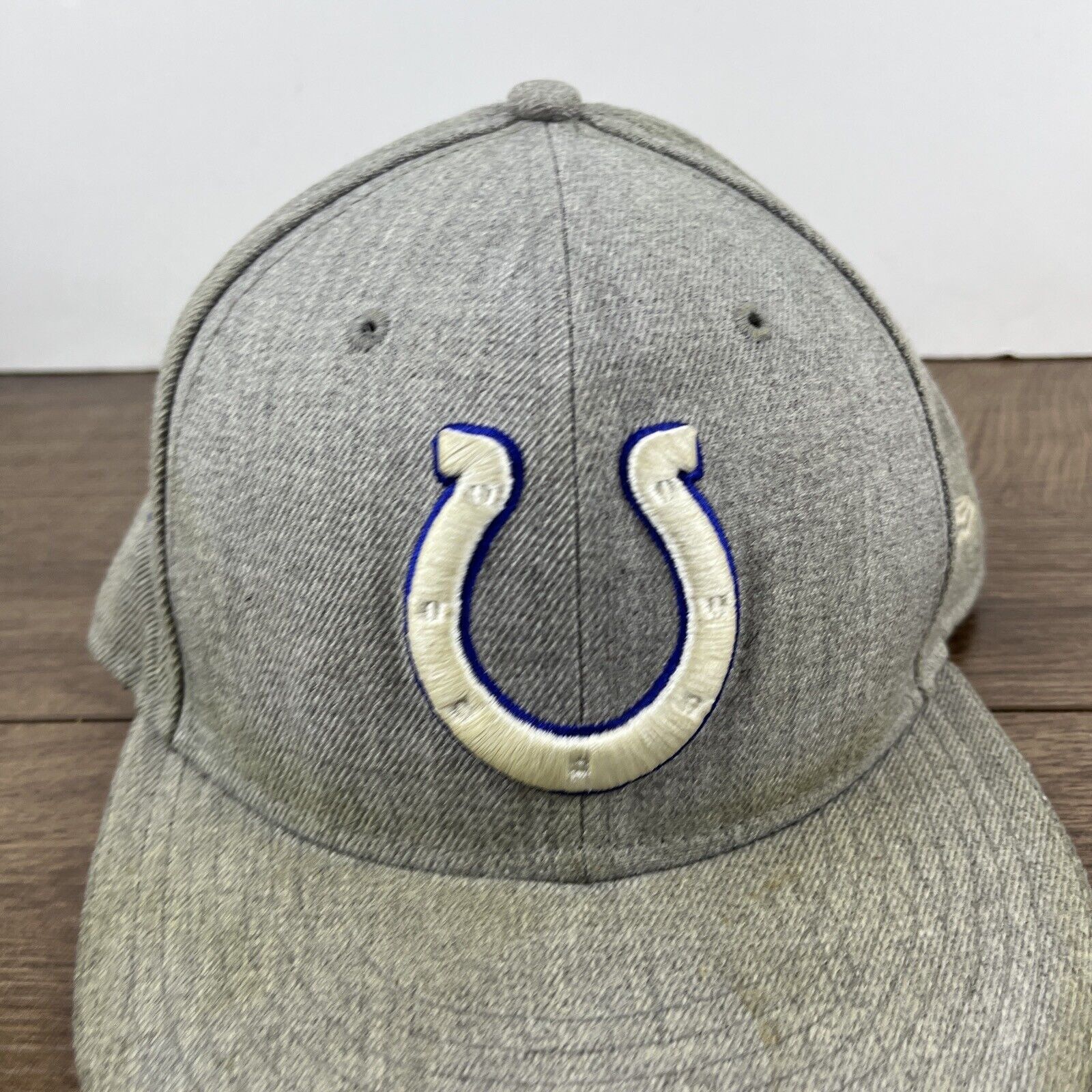 New Era Indianapolis Colts Hat New Era 9FIFTY Gray Snapback Hat Adju Size ONE SIZE - 8 Thumbnail