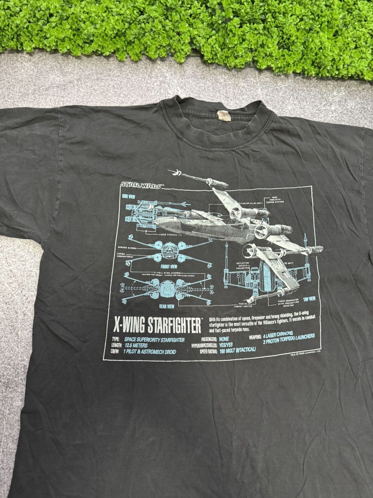 Star Wars Vintage 1996 Star Wars X-Wing StarFighter Shirt Celebrity Size US XL / EU 56 / 4 - 11 Thumbnail