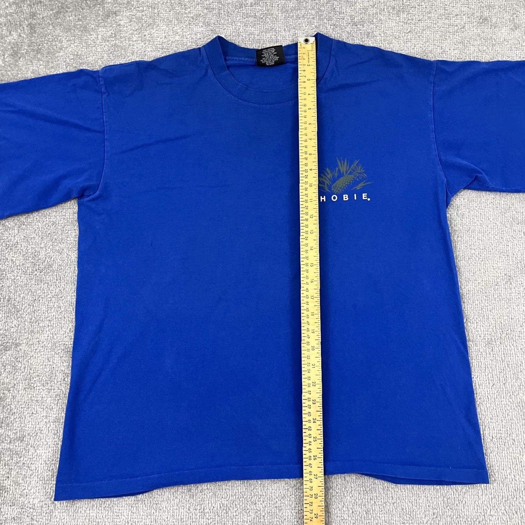Vintage VINTAGE Hobie Shirt Mens Large Blue Hawaiian Surf Skate Beach Graphic T Made in USA Size US L / EU 52-54 / 3 - 4 Thumbnail