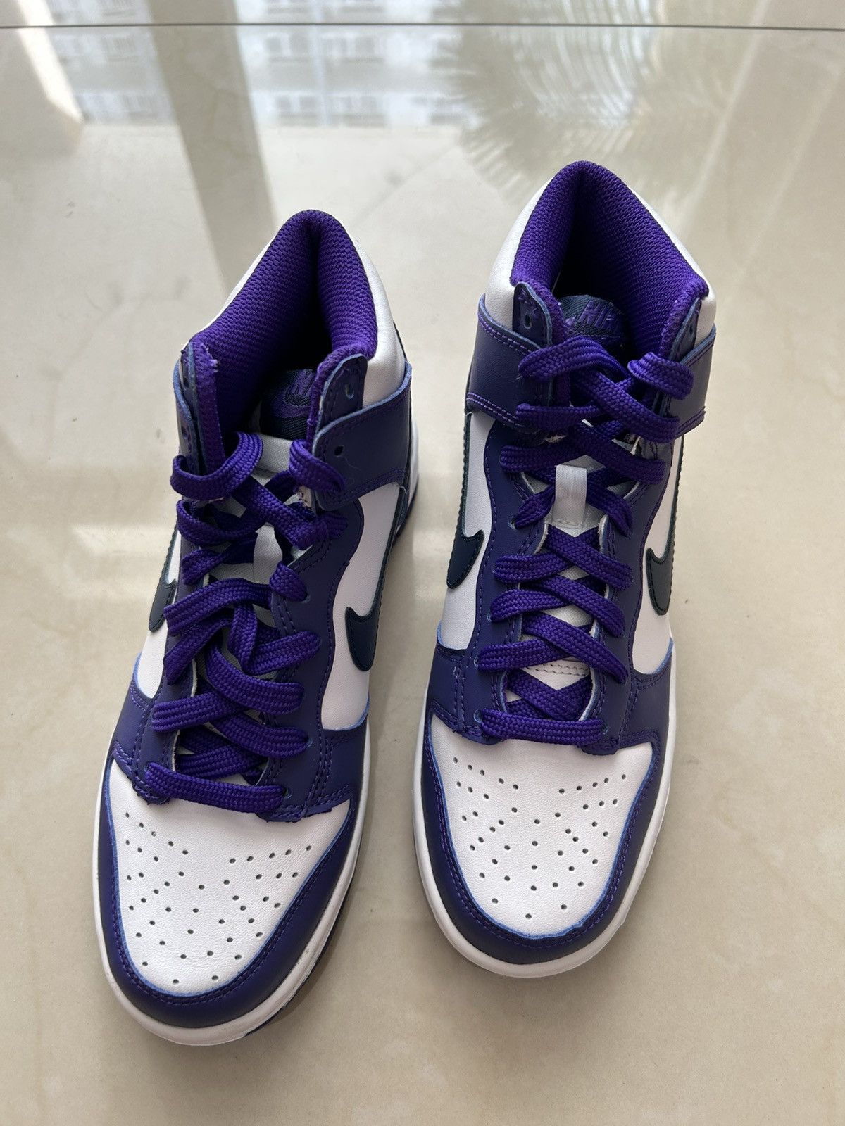 Nike Nike dunk High Electro Purple Size US 4.5 / IT 34.5 - 3 Thumbnail