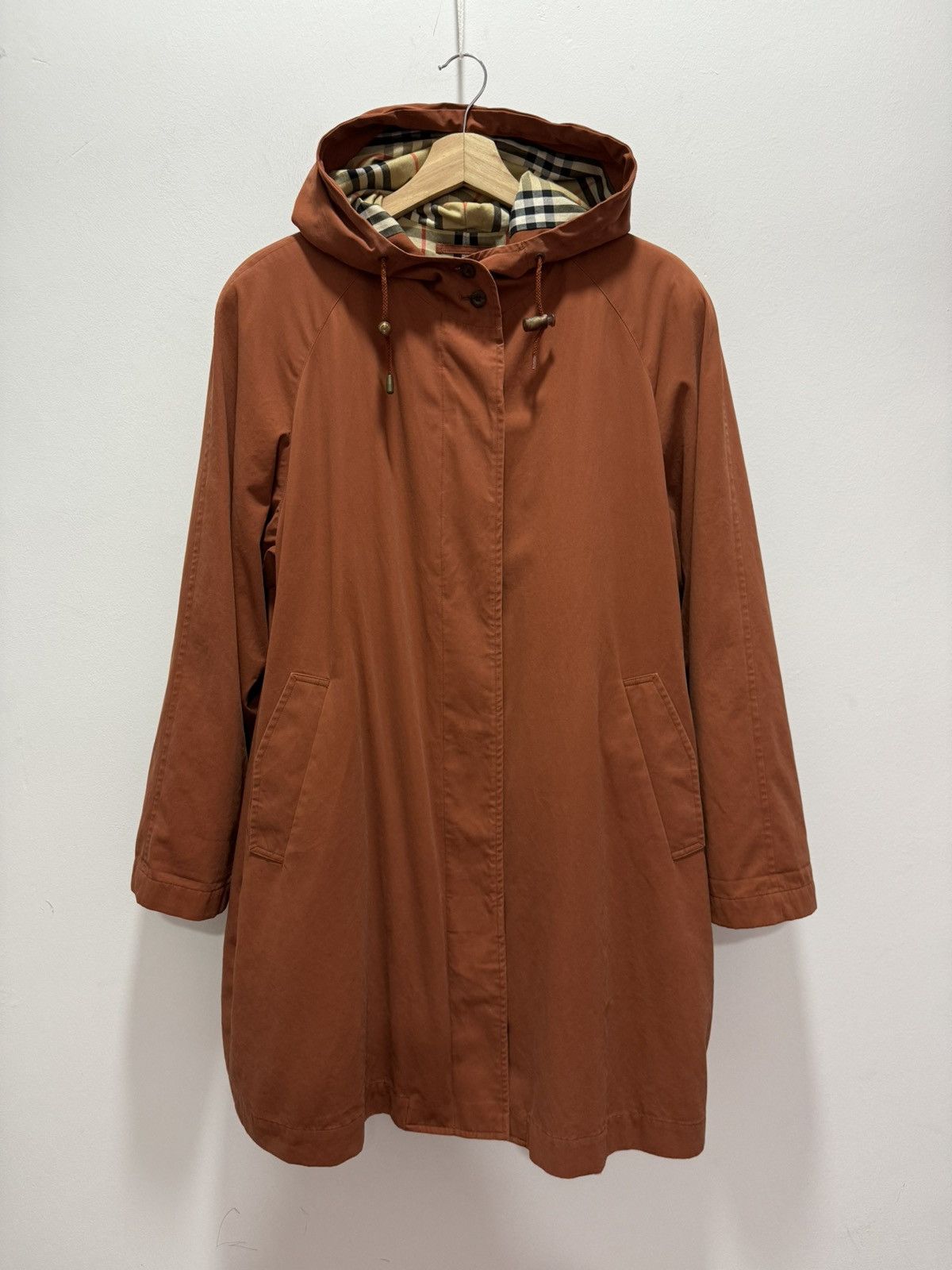 Burberry BURBERRY NOVACHECK LONG JACKET Size L / US 10 / IT 46 - 4 Thumbnail