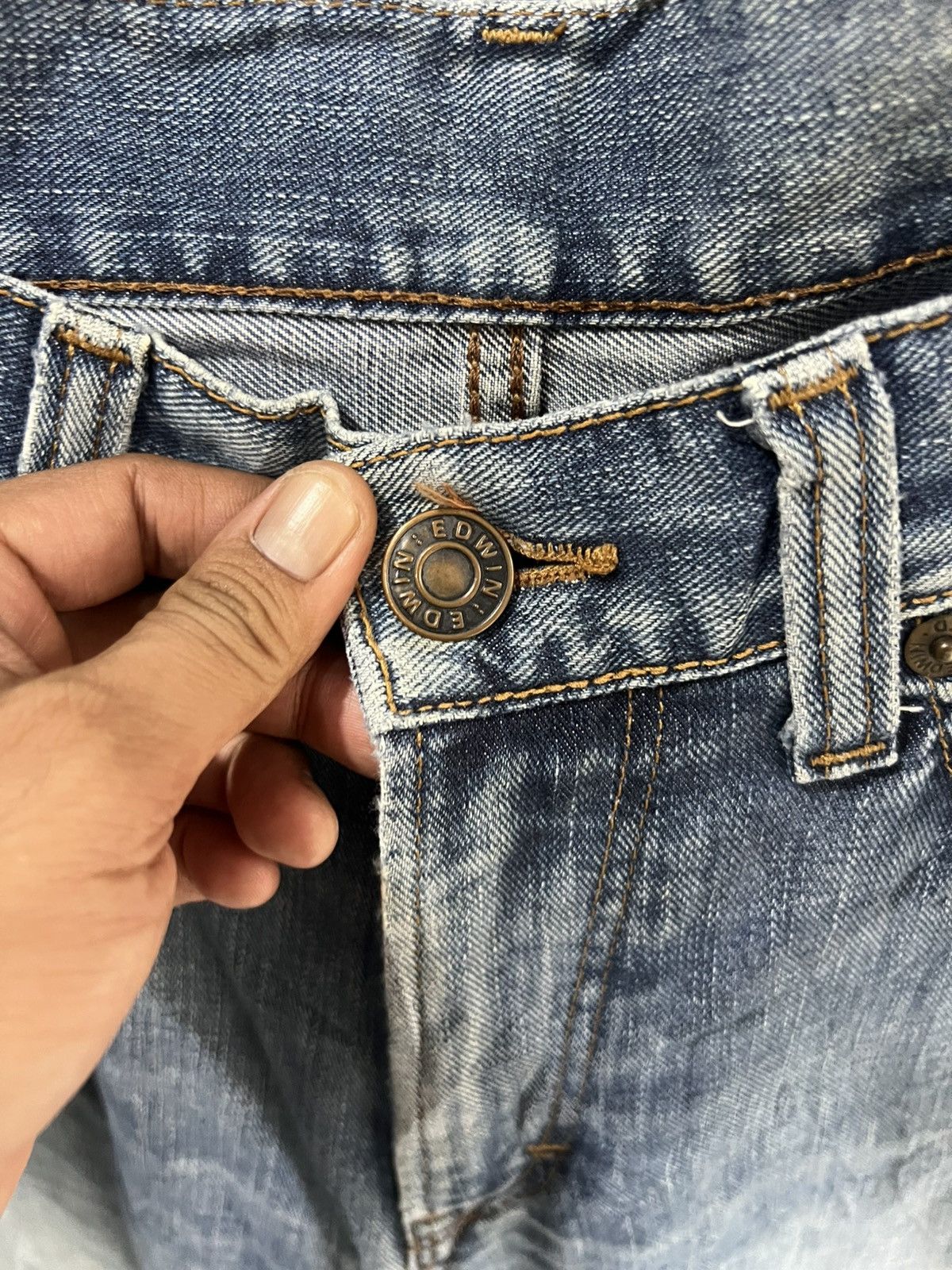 Edwin 🔥Edwin 503 Made in Japan Distressed Denim Size US 34 / EU 50 - 10 Thumbnail