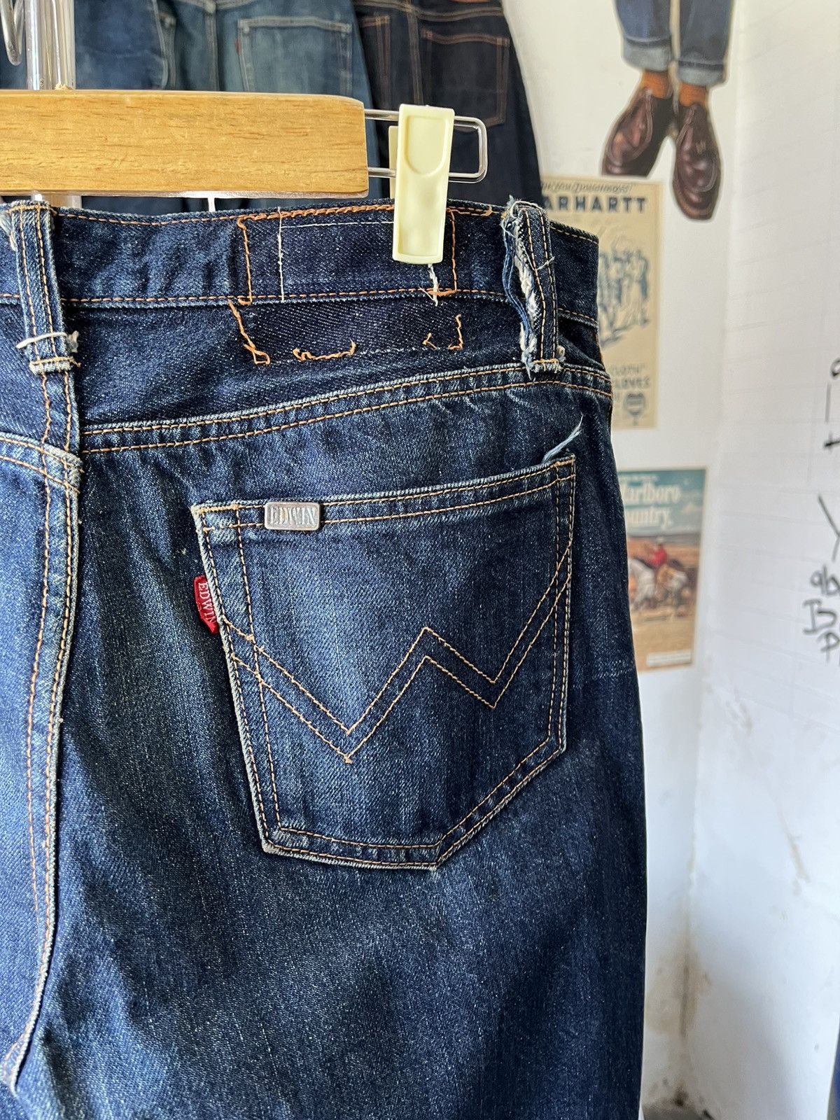 Edwin Vintage 70s Edwin Japan Half Selvedge Denim Size US 31 - 8 Thumbnail