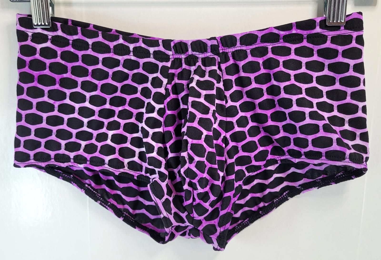 Other MALE POWER Men’s Small Boxer Briefs Purple Black – NEW Size 26 - 1 Thumbnail