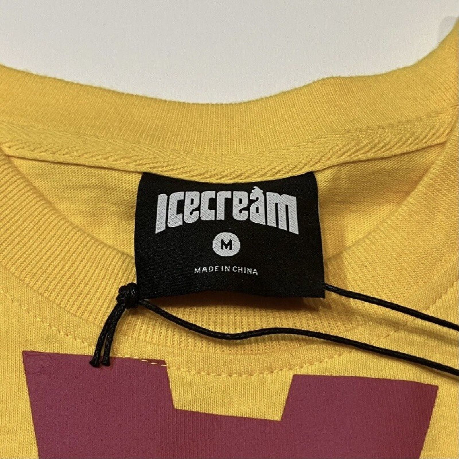 Icecream Ice Cream T Shirt Yellow Spell Out Mens Size Medium NEW Size US M / EU 48-50 / 2 - 4 Thumbnail