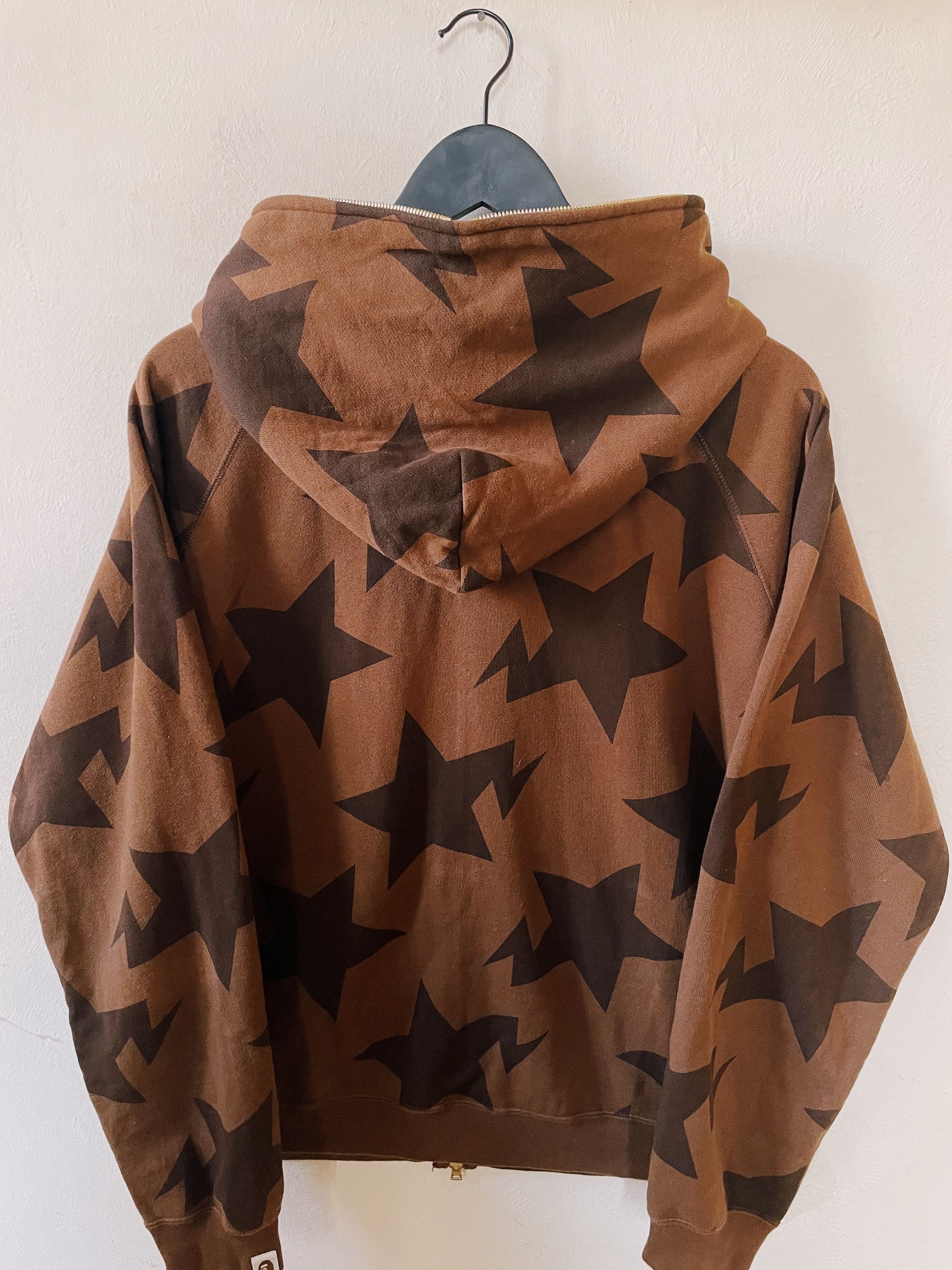 Bape Vintage Y2K Bape A Bathing Ape Sta All Over Full Zip Hoodie Size US M / EU 48-50 / 2 - 2 Thumbnail