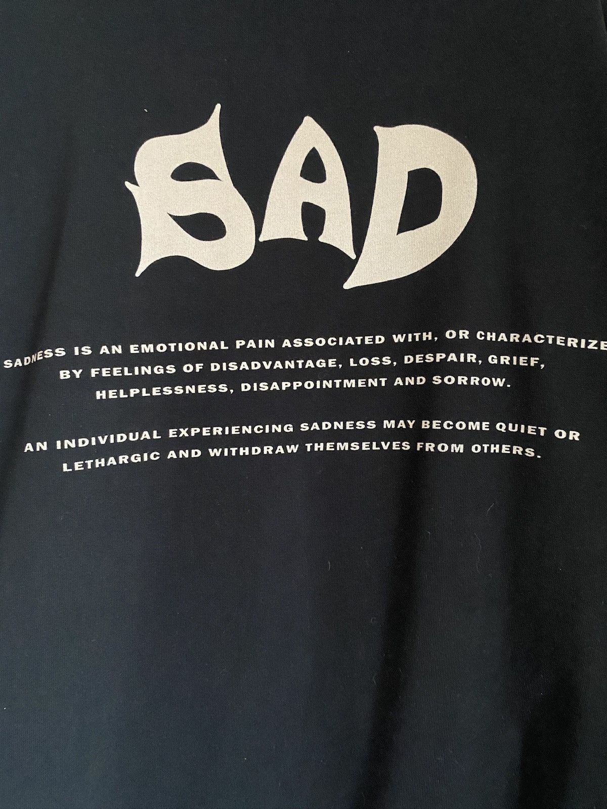Other Sourire Worldwide SAD T-Shirt Black Short Sleeve XL Size US XL / EU 56 / 4 - 3 Thumbnail