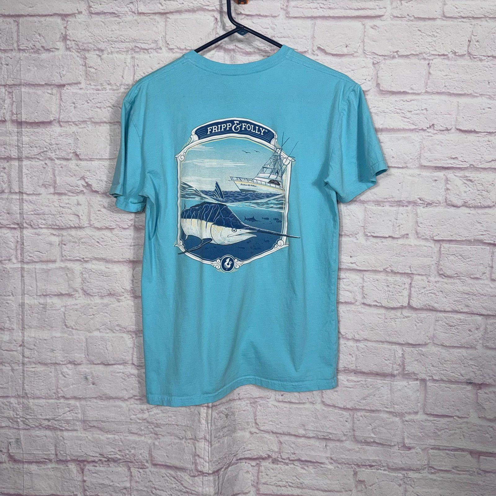 Other Fripp & Folly Blue Graphic T-Shirt - Size M Size US M / EU 48-50 / 2 - 6 Thumbnail