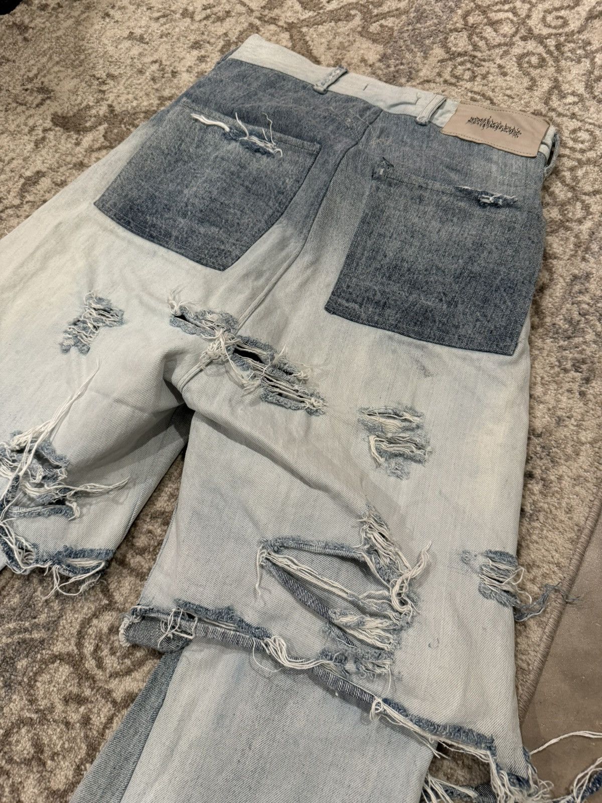 Rick Owens Swampgod 1/1 Repurposed Rick Owens Denim Sample Size US 31 - 10 Thumbnail