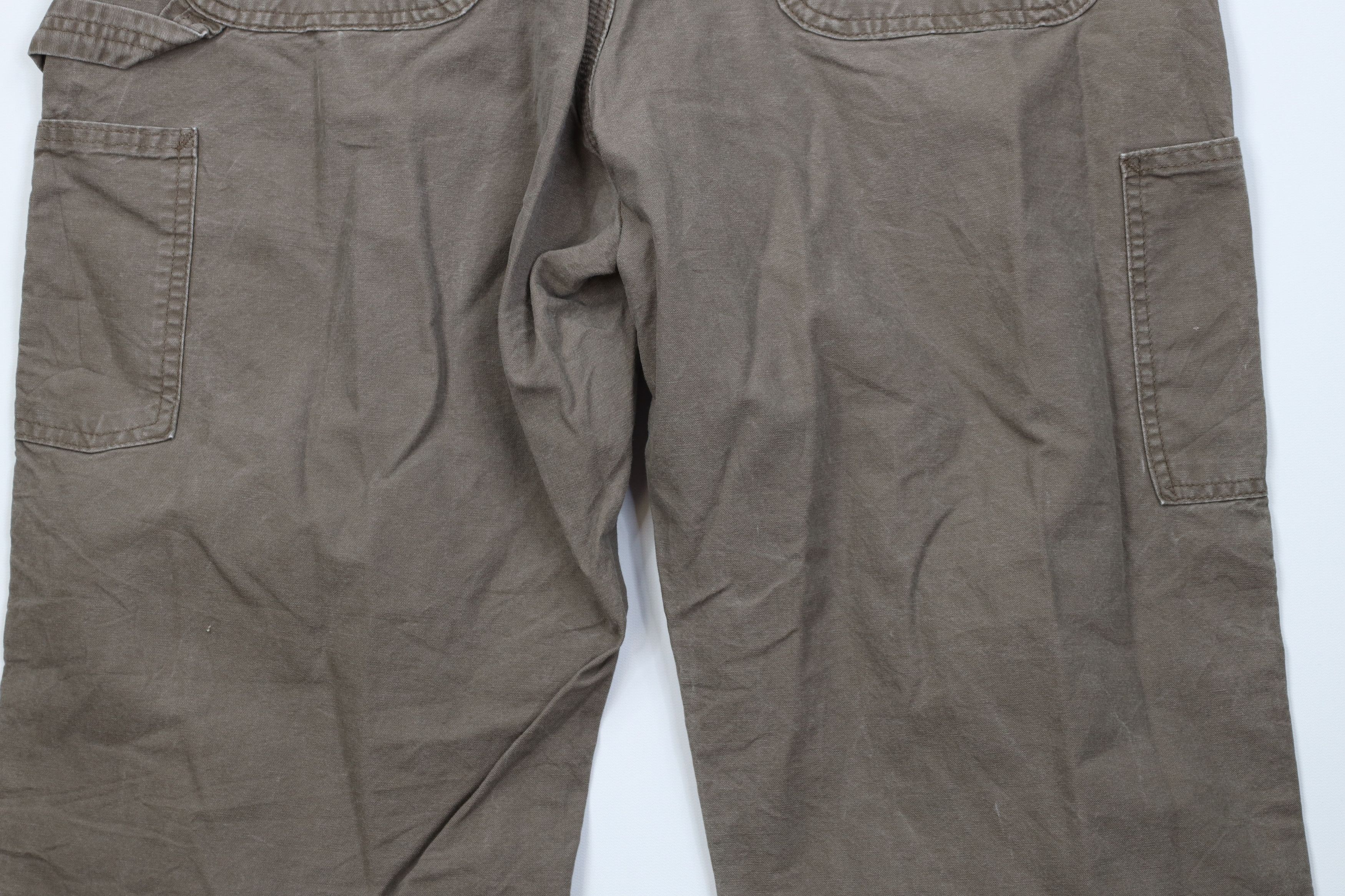 Carhartt Vintage Y2K Carhartt Wide Leg Dungaree Pants Light Brown Size US 36 / EU 52 - 13 Thumbnail