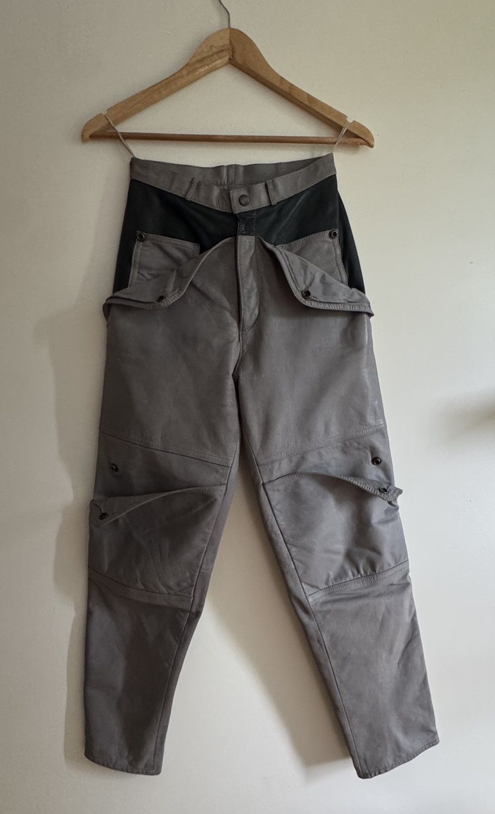 Vintage vintage Wilsons Suede & Leather pants Size 24" / US 00 / IT 34 - 2 Thumbnail