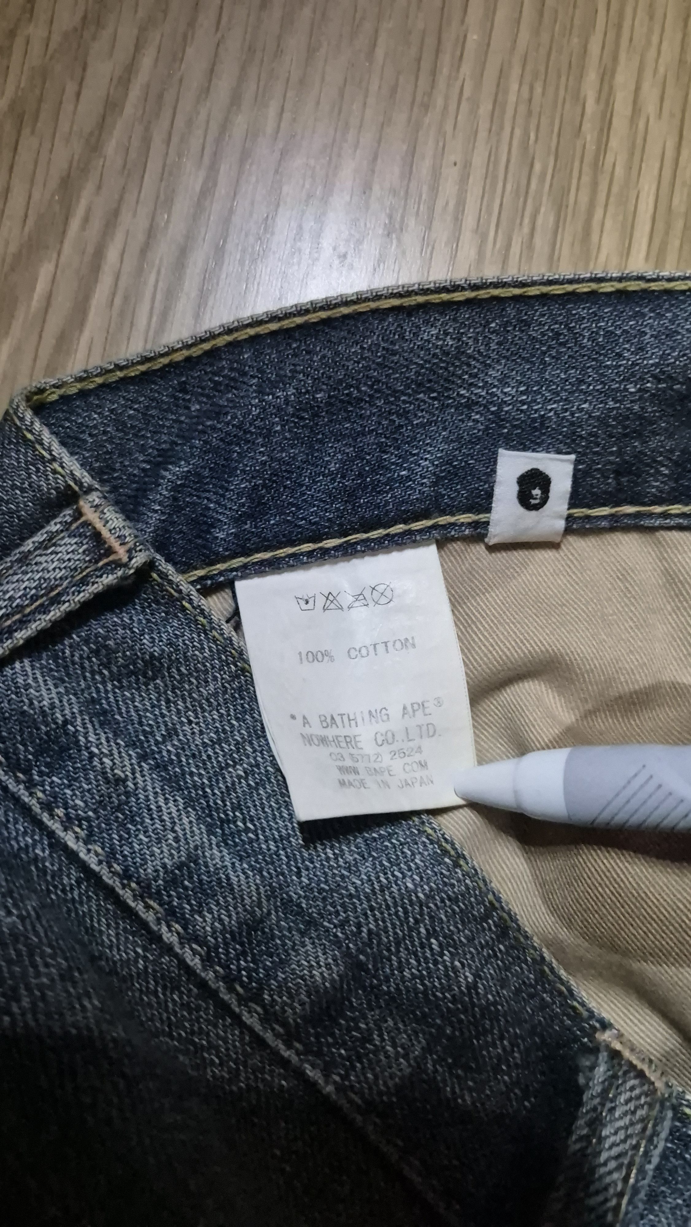 Bape Bape vintage backprint denim Size US 34 / EU 50 - 8 Thumbnail