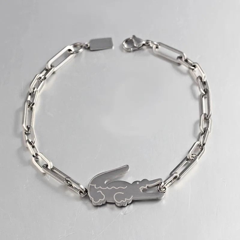 Jewelry Punk crocodile rectangle pendant bracelet Size ONE SIZE - 2 Thumbnail