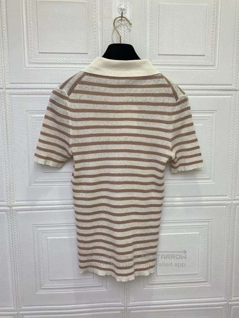 Dior Dior 2022 Striped Collar Knit Top. Size US S / EU 44-46 / 1 - 3 Thumbnail