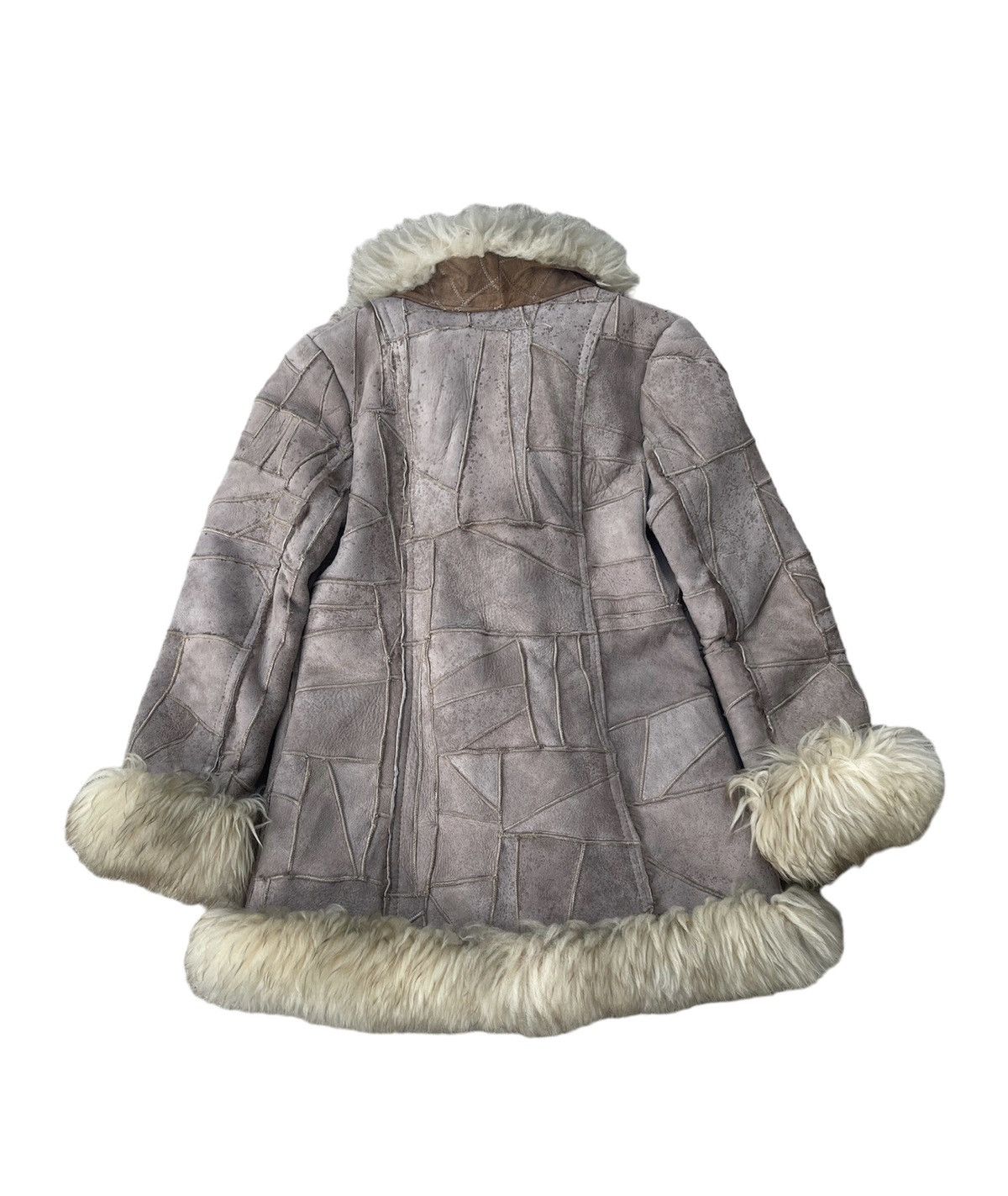 Japanese Brand Sheepskin Leather Fur Jacket Saga Fox Style Size US S / EU 44-46 / 1 - 2 Thumbnail