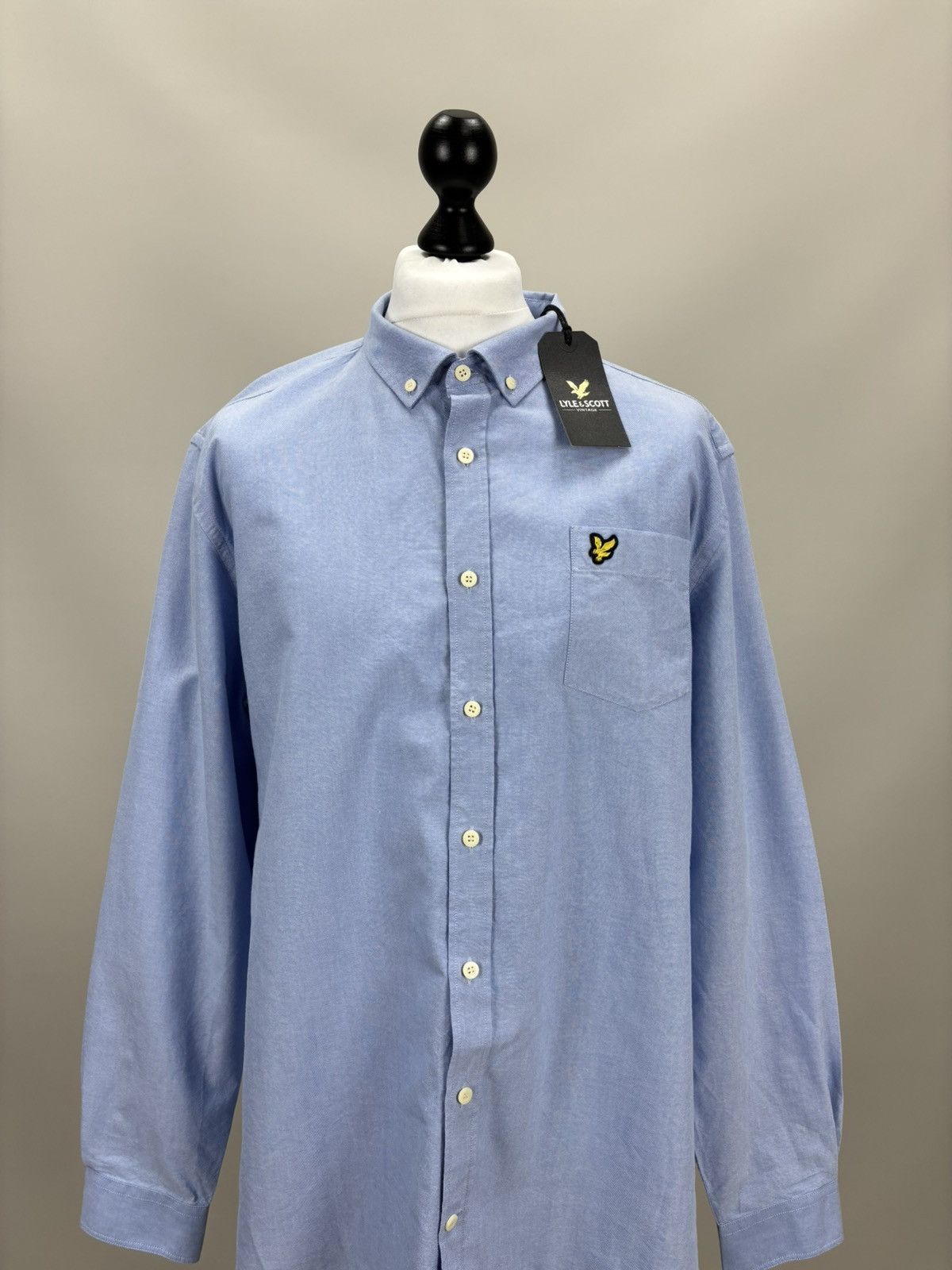 Lyle & Scott Mens shirt Lyle Scott Size XXL Color Blue Size US XXL / EU 58 / 5 - 2 Thumbnail