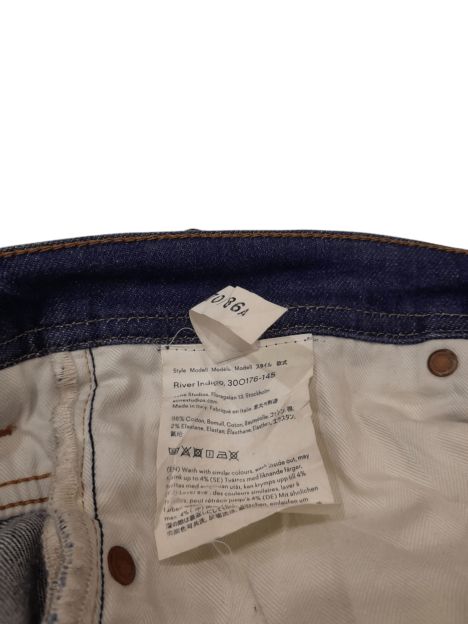 Acne Studios Acne Studios Jonny Johansson Denim (F414) waist 30 Size US 30 / EU 46 - 6 Thumbnail