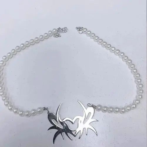 VIBE Fashion Pearl Chains Choker Collar Punk Size ONE SIZE - 3 Thumbnail