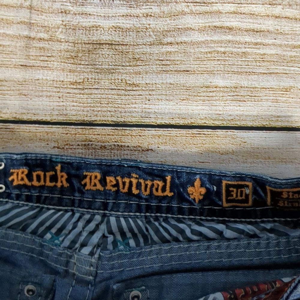 Rock Revival Rock revival distressed Stacey straight jeans size 30 Size 30" / US 8 / IT 44 - 3 Thumbnail