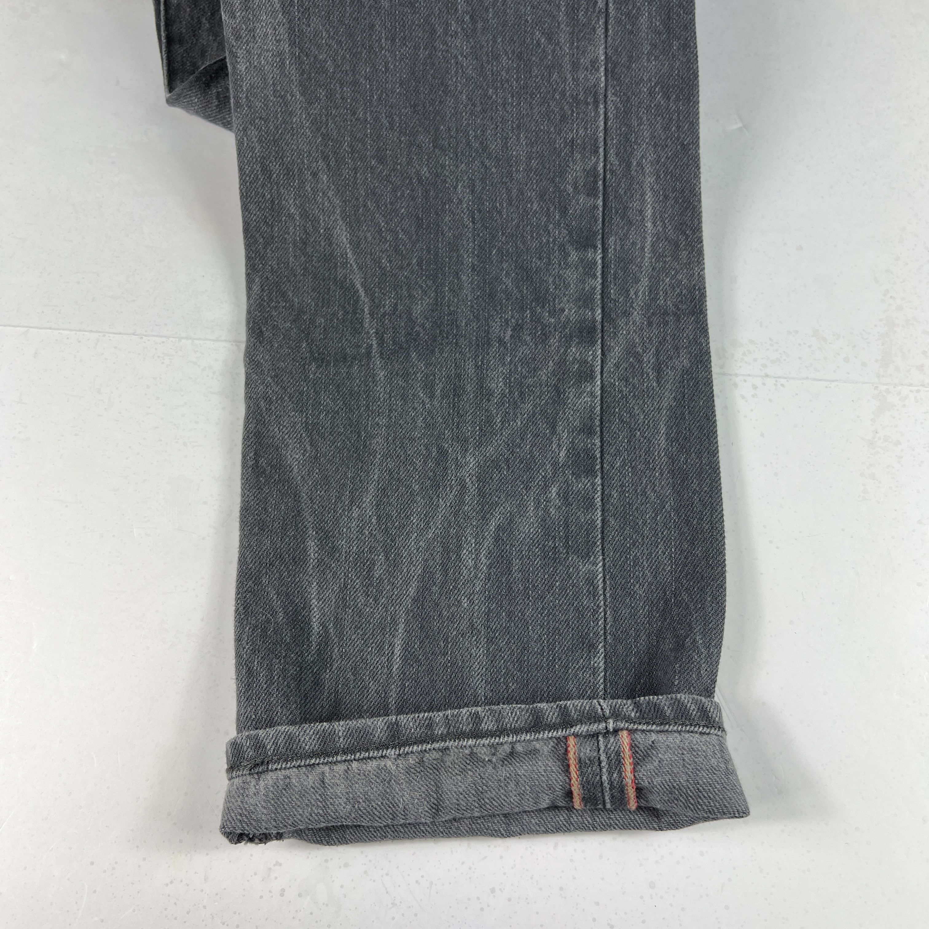 Levi's Levi's Selvedge Jeans Matchstick Skinny Grey Faded Denim Size US 32 / EU 48 - 6 Thumbnail