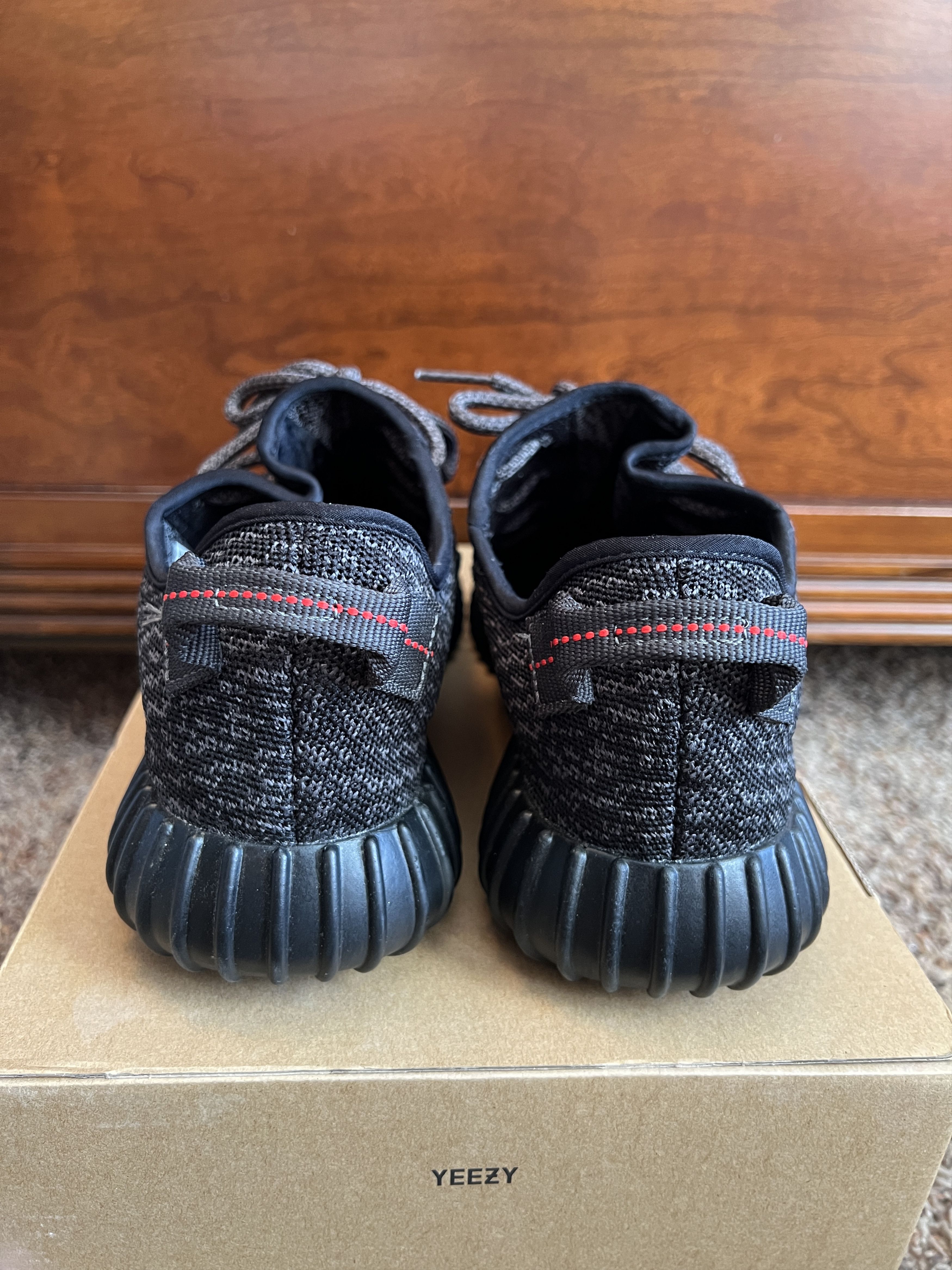 Adidas × Yeezy Yeezy Boost 350 v1 "Pirate Black" (2016) (Second Release) Size US 10 / EU 43 - 8 Thumbnail