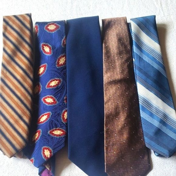 Designer Bundle of 4 Coordinating Ties - 2 Silk Size ONE SIZE - 1 Thumbnail