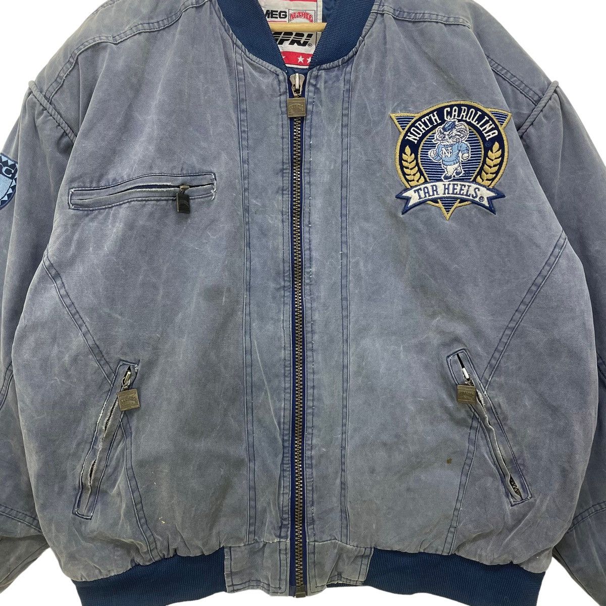 Nutmeg Vtg Nutmeg Mills University North Caronila Bomber Jacket Size US L / EU 52-54 / 3 - 5 Thumbnail