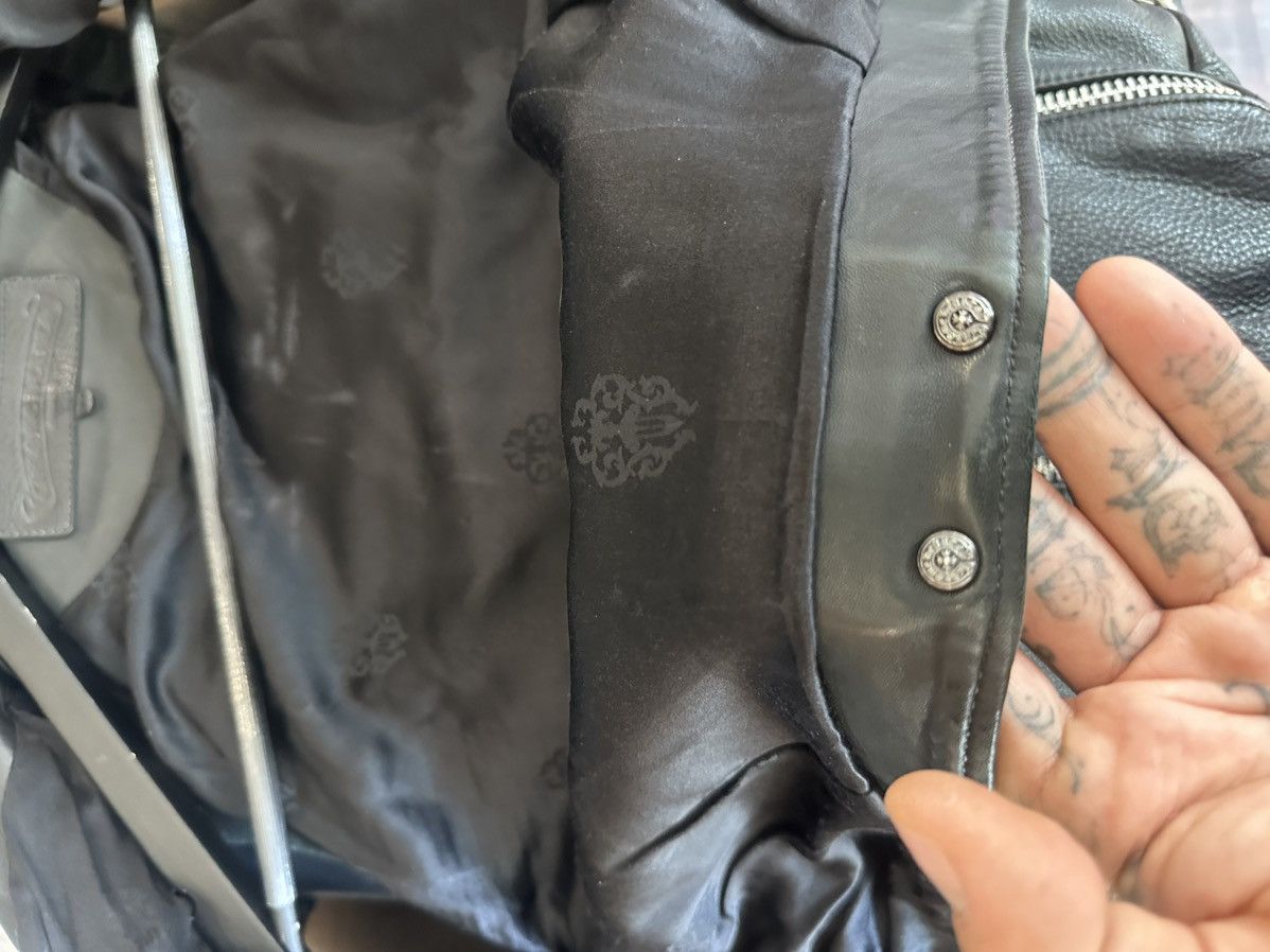 Chrome Hearts Chrome Hearts CROSS PATCH SILVER STUD leather vest jacket Size US M / EU 48-50 / 2 - 6 Thumbnail