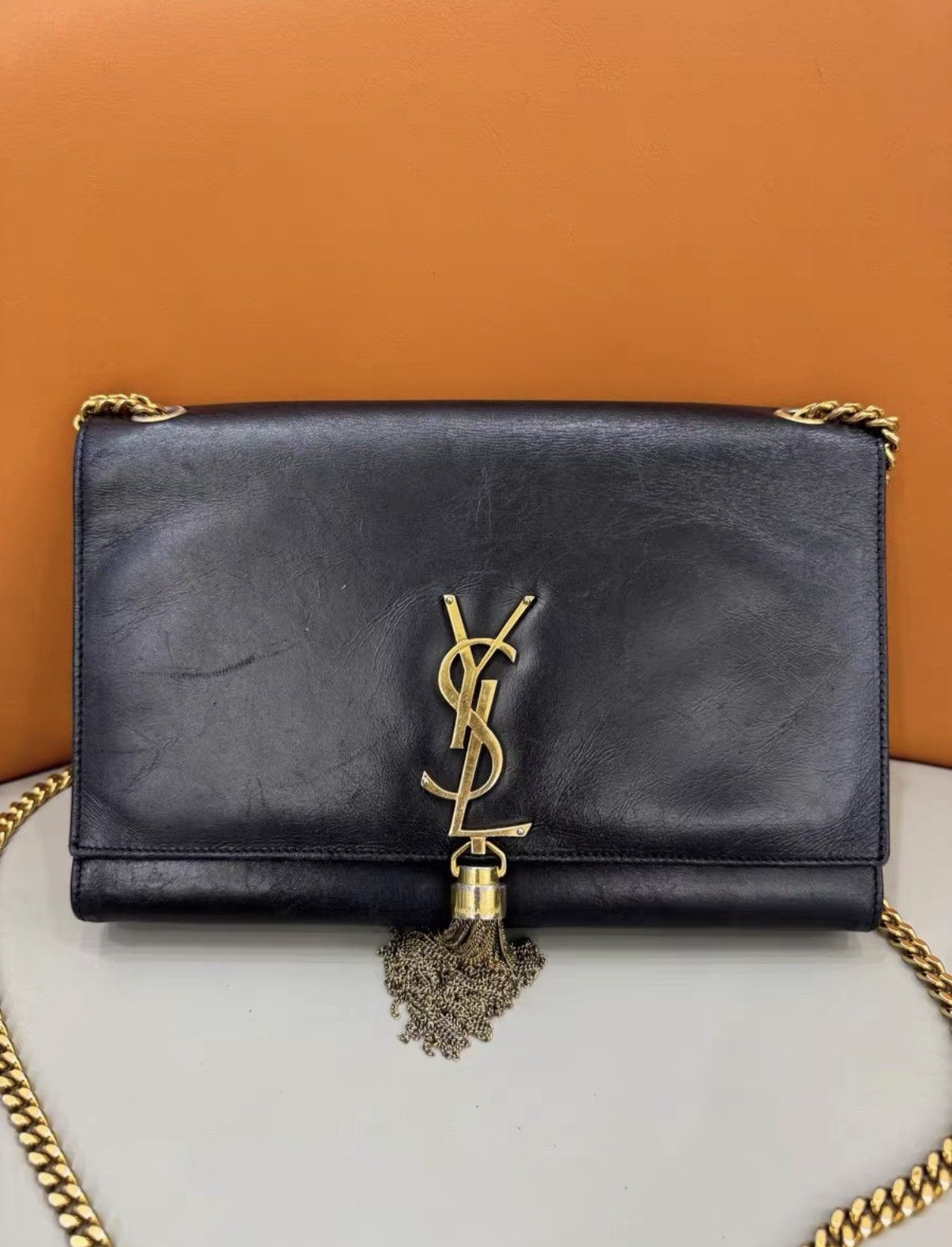 Yves Saint Laurent YSL black tassel chain shoulder bag J38 Size ONE SIZE - 1 Thumbnail