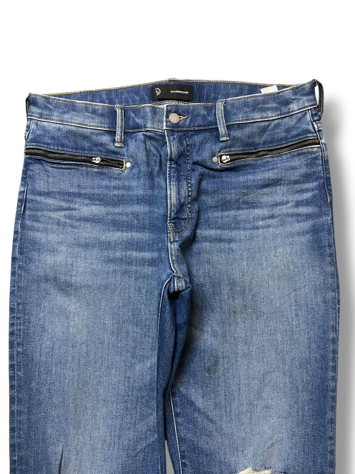 GU × Undercover GU x Undercover Kosmik Noise Jeans - Straight Stretch Jeans Size US 36 / EU 52 - 4 Thumbnail