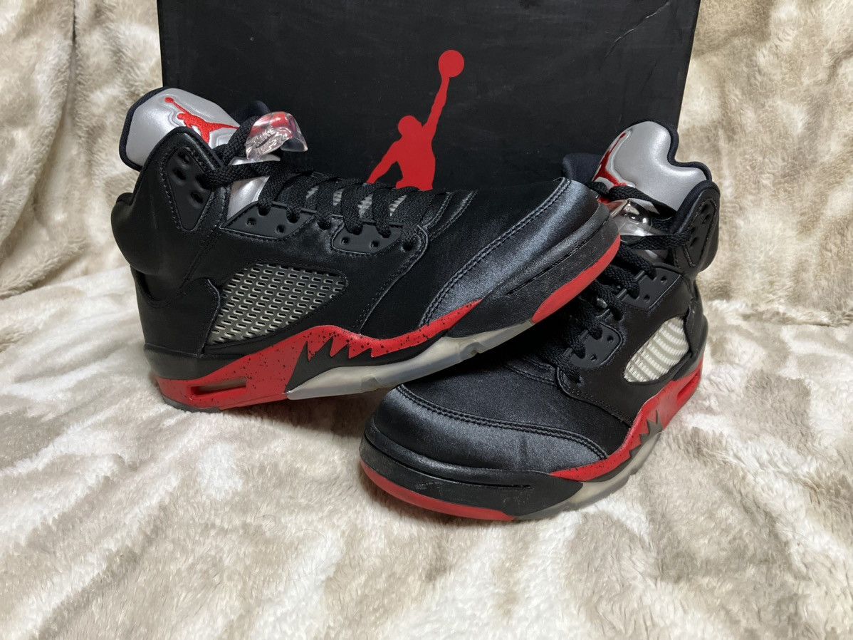 Jordan Brand Sz 9m- Air Jordan 5 Retro Satin Bred- Used OG All Size US 9 / EU 42 - 1 Thumbnail