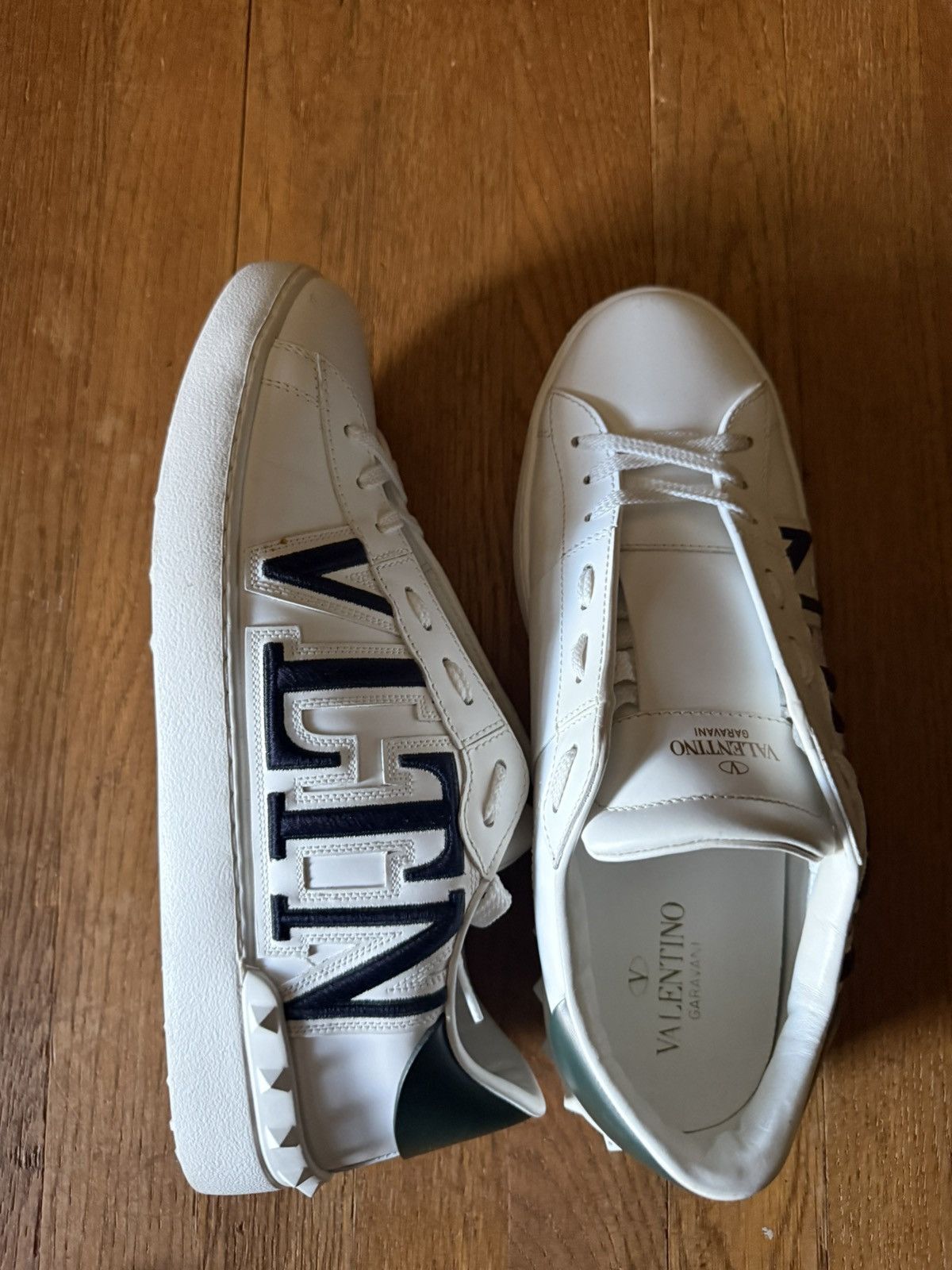 Valentino Valentino Garavani Open leather sneakers Size US 10.5 / EU 43-44 - 3 Thumbnail