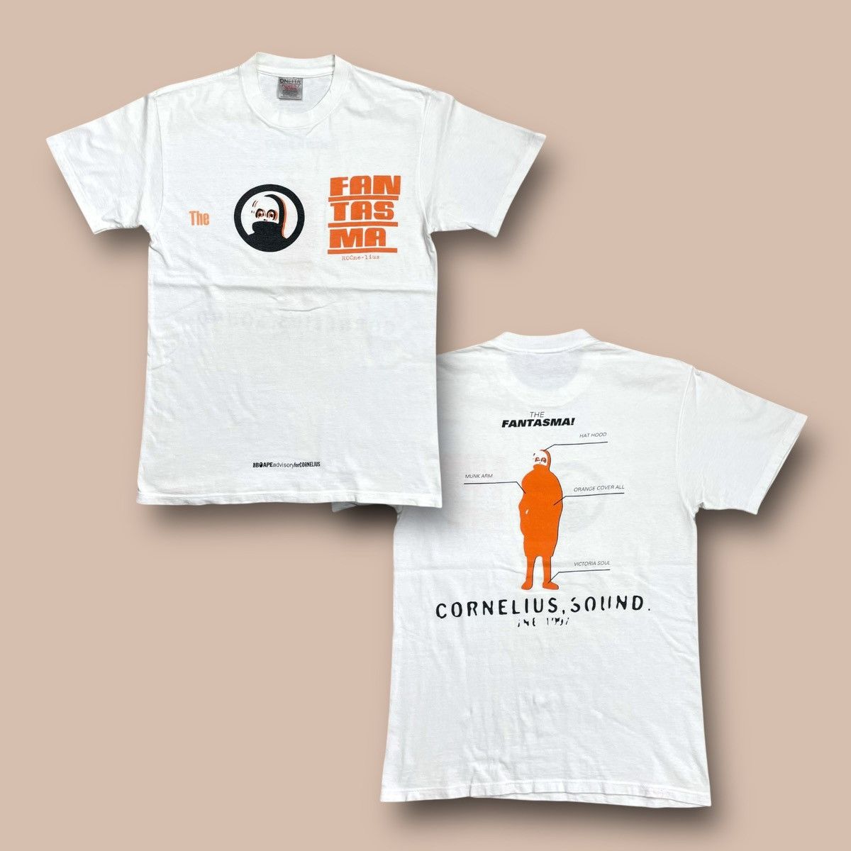 Bape OG 1997 aBAPE advisory for CORNELIUS "The FANTASMA" Tee Size US M / EU 48-50 / 2 - 1 Thumbnail