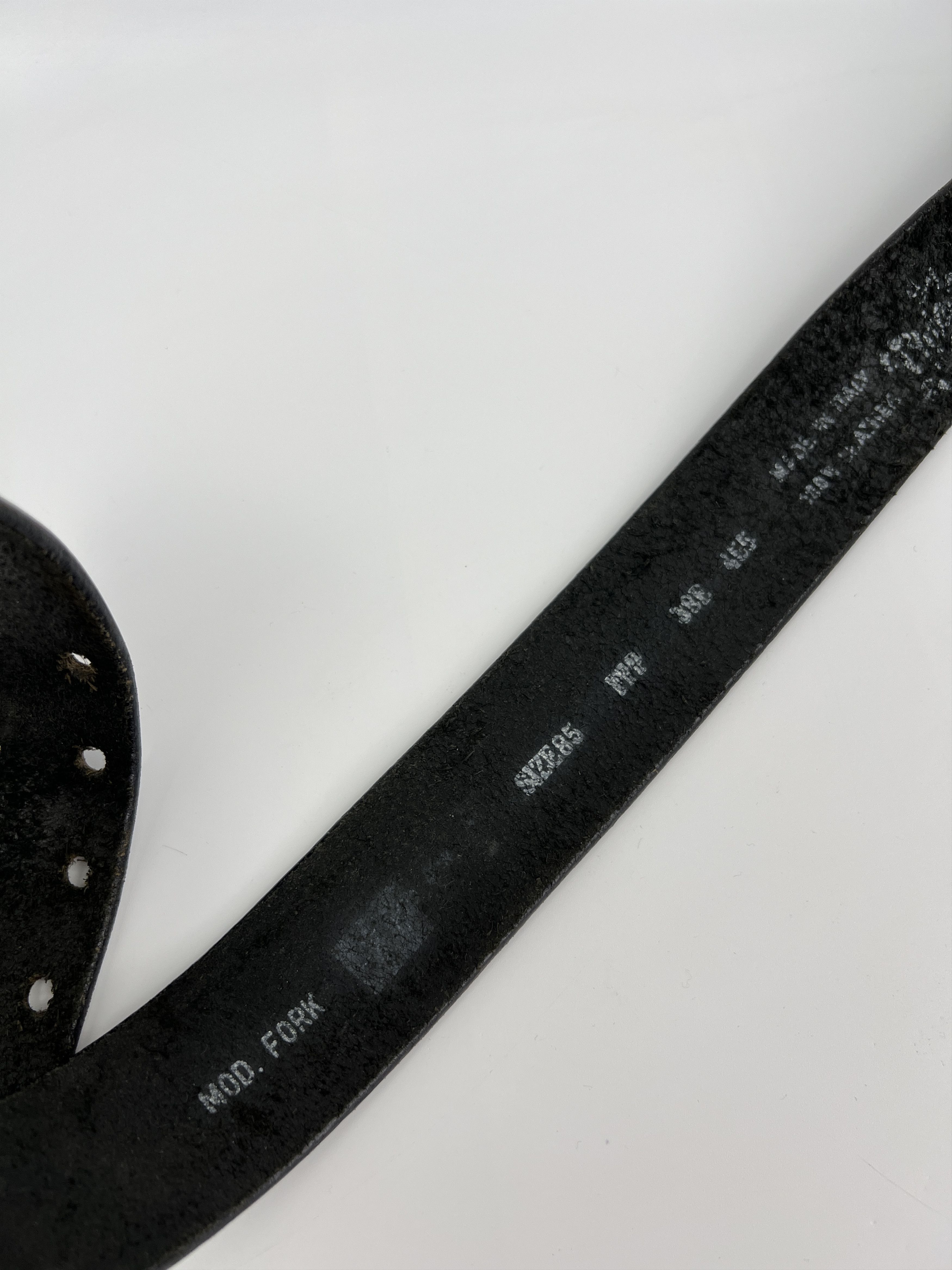 Diesel Vintage y2k Diesel Fork Buckle Cowboy Black Leather Belt Size ONE SIZE - 10 Thumbnail