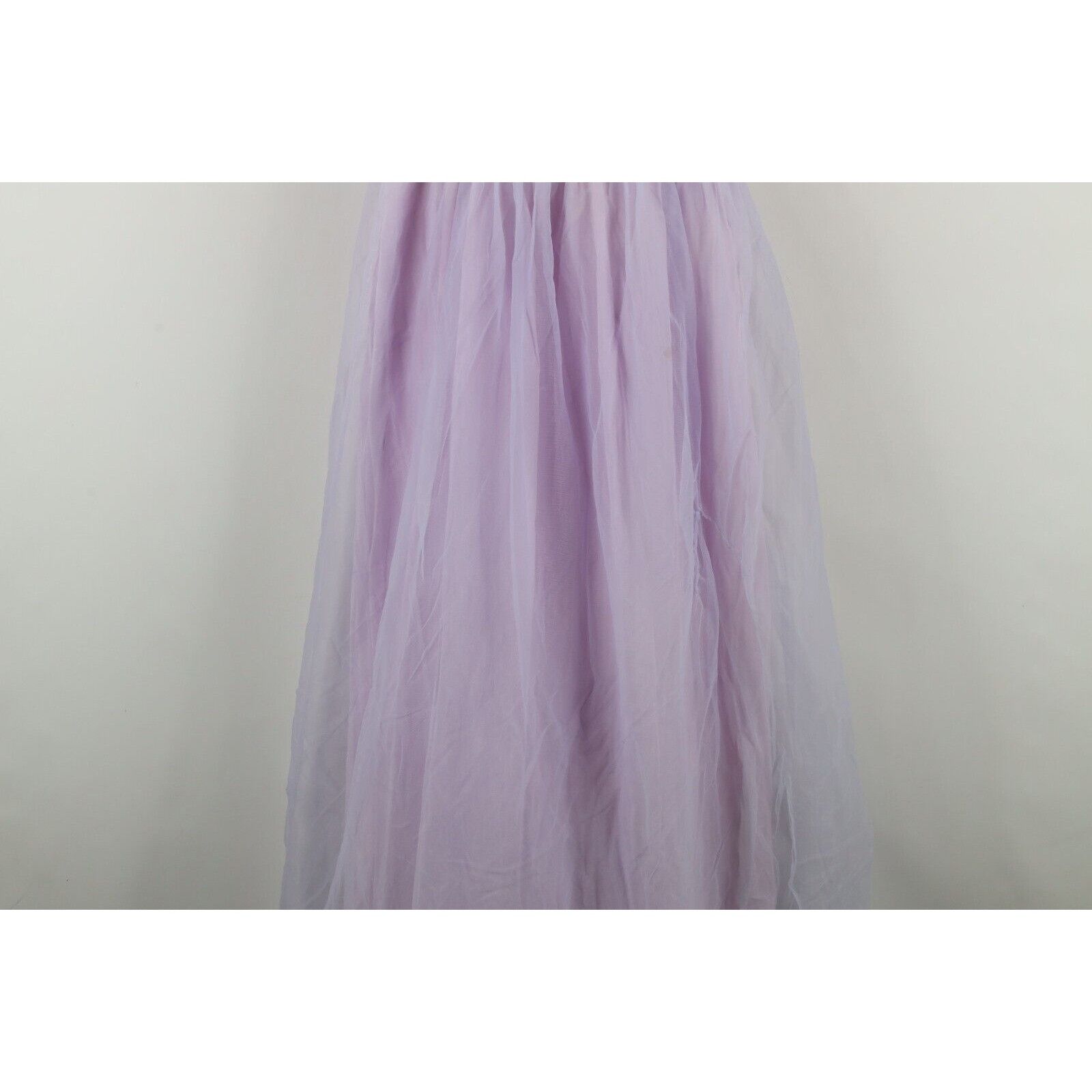 Vintage Vintage 60s 70s Baby Doll Chiffon Lace Flower Night Gown Size M / US 6-8 / IT 42-44 - 3 Thumbnail