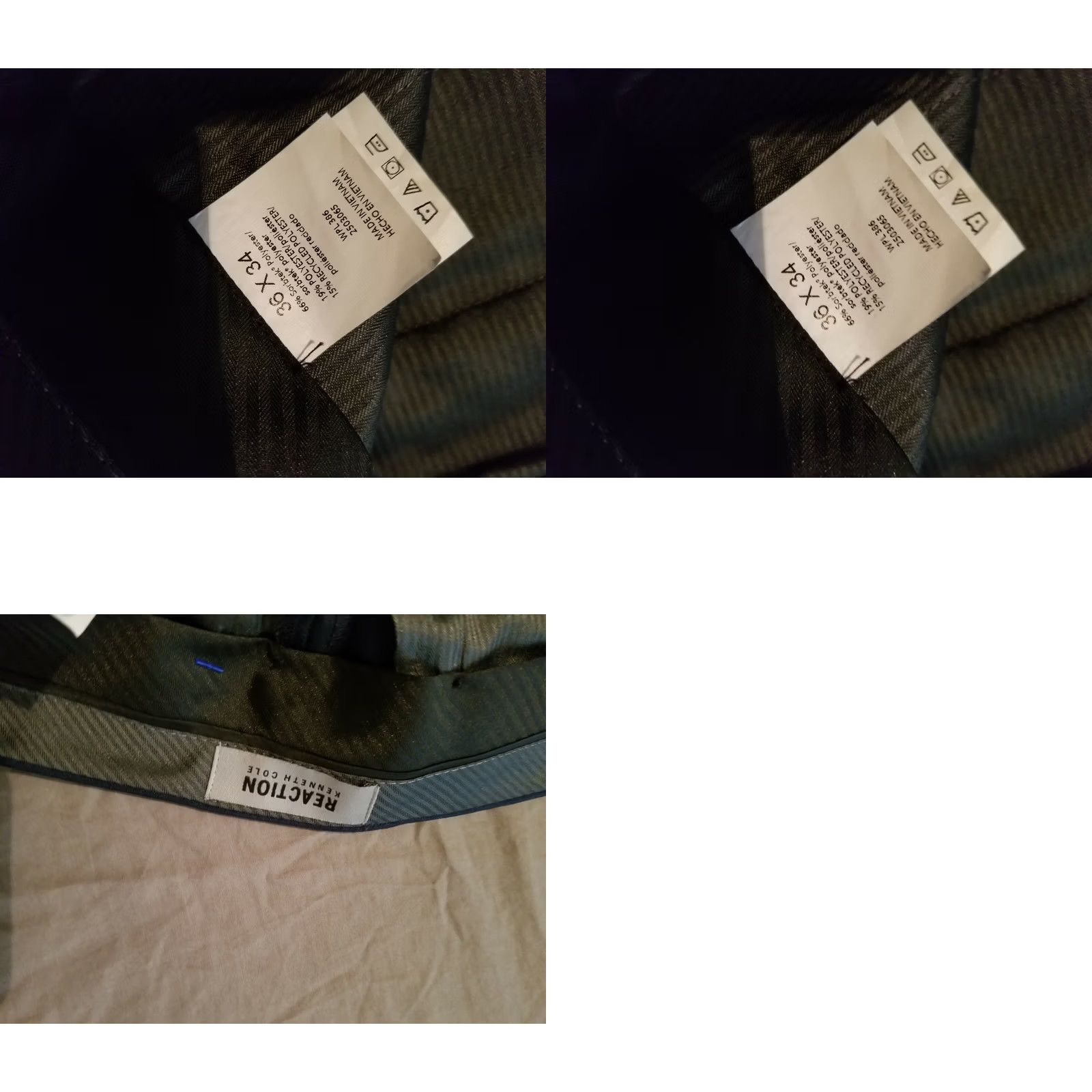 Kenneth Cole VINTAGE? No. Kenneth Cole Reaction Dress Pants Mens 36x34 Blue Slack Chino Khaki Trousers Dress Pants Mens Blue 36x34 Kenneth Cole Reaction pants Size US 36 / EU 52 - 8 Thumbnail