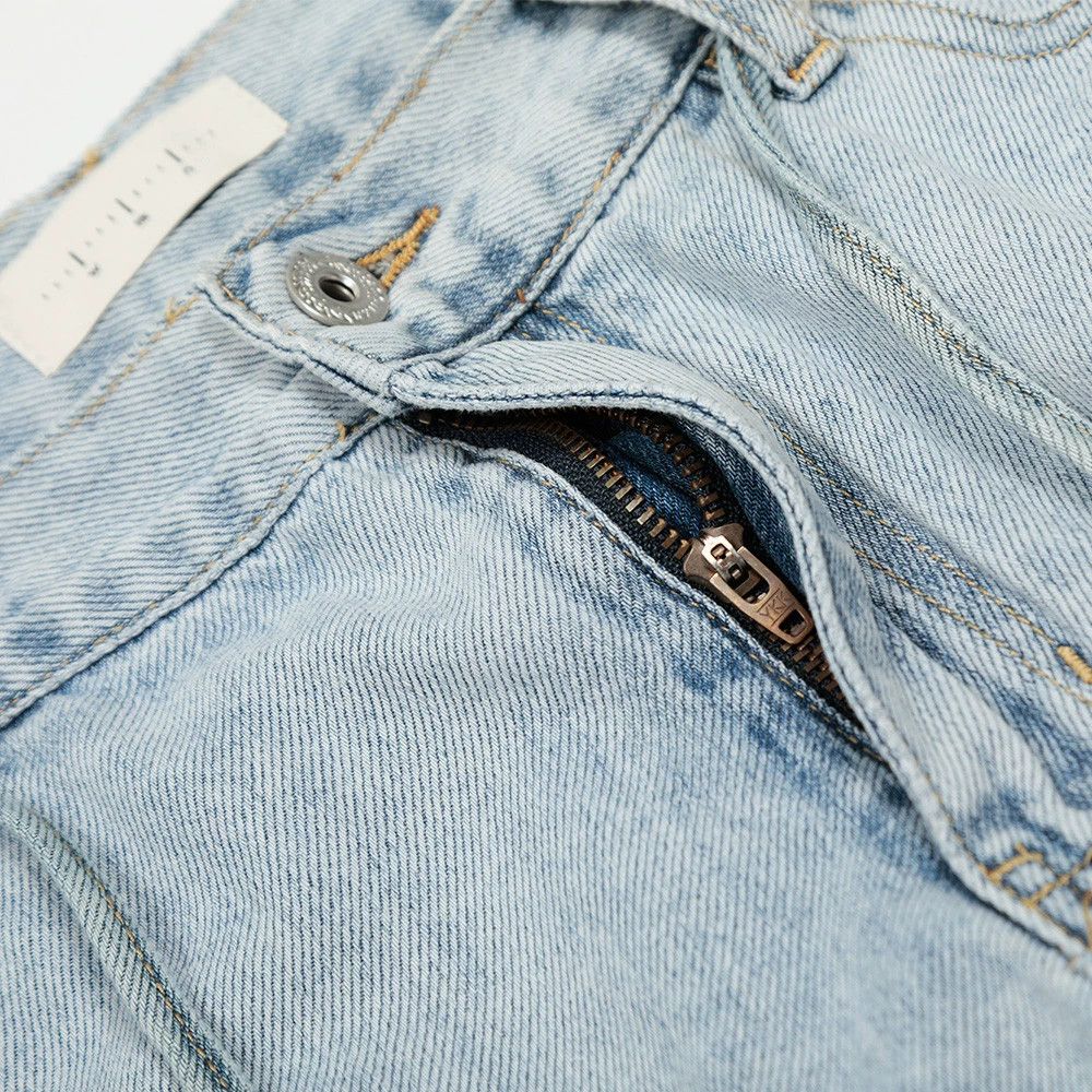 Japanese Brand × Jean Loose Men's Wide Leg Punk Washed Ripped Jeans Size US 32 / EU 48 - 3 Thumbnail