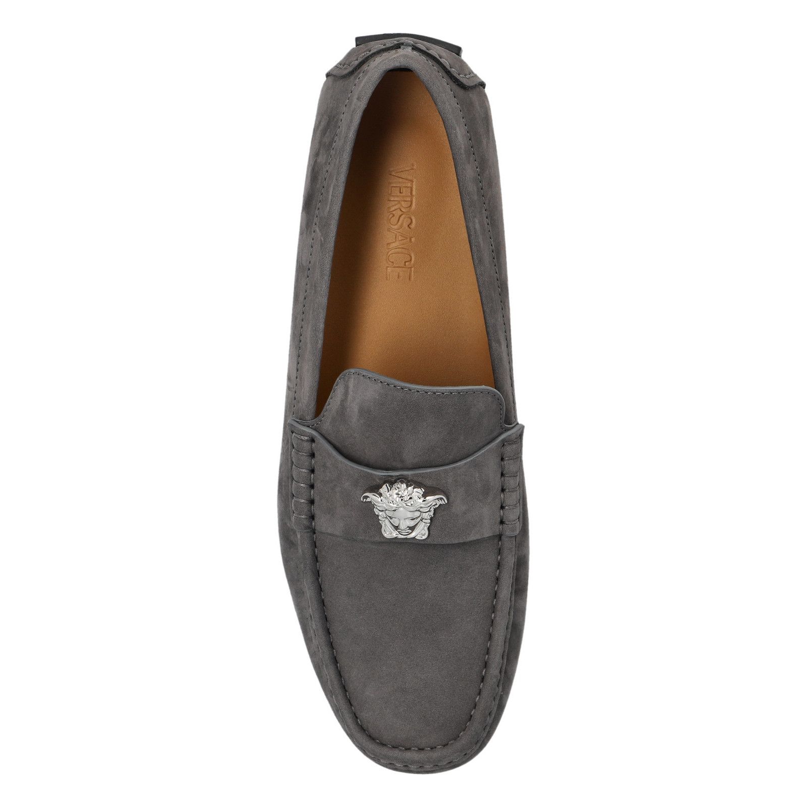 Versace VERSACE Gray Suede Loafers New And Authentic (Men's size:US Size US 7.5 / EU 40-41 - 5 Thumbnail
