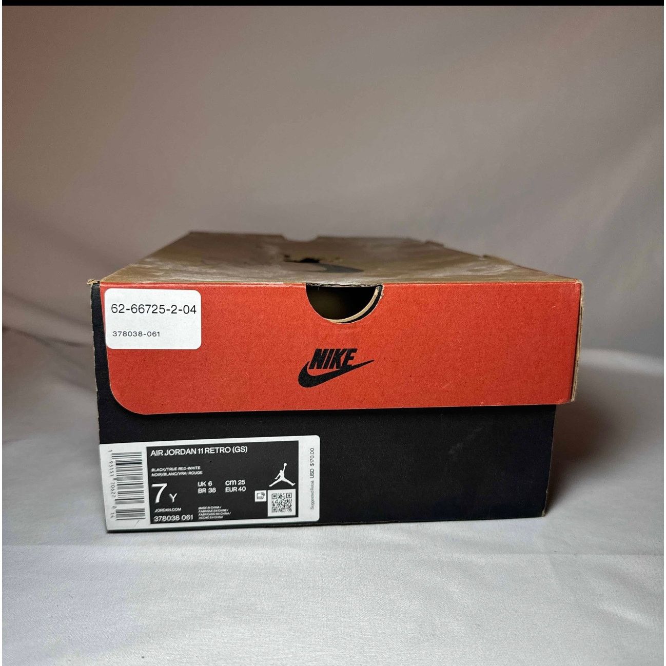 Jordan Brand × Nike Size 7 - Nike Air Jordan 11 Retro GS Bred 2019 Men's Shoes Size US 7 / EU 40 - 9 Thumbnail