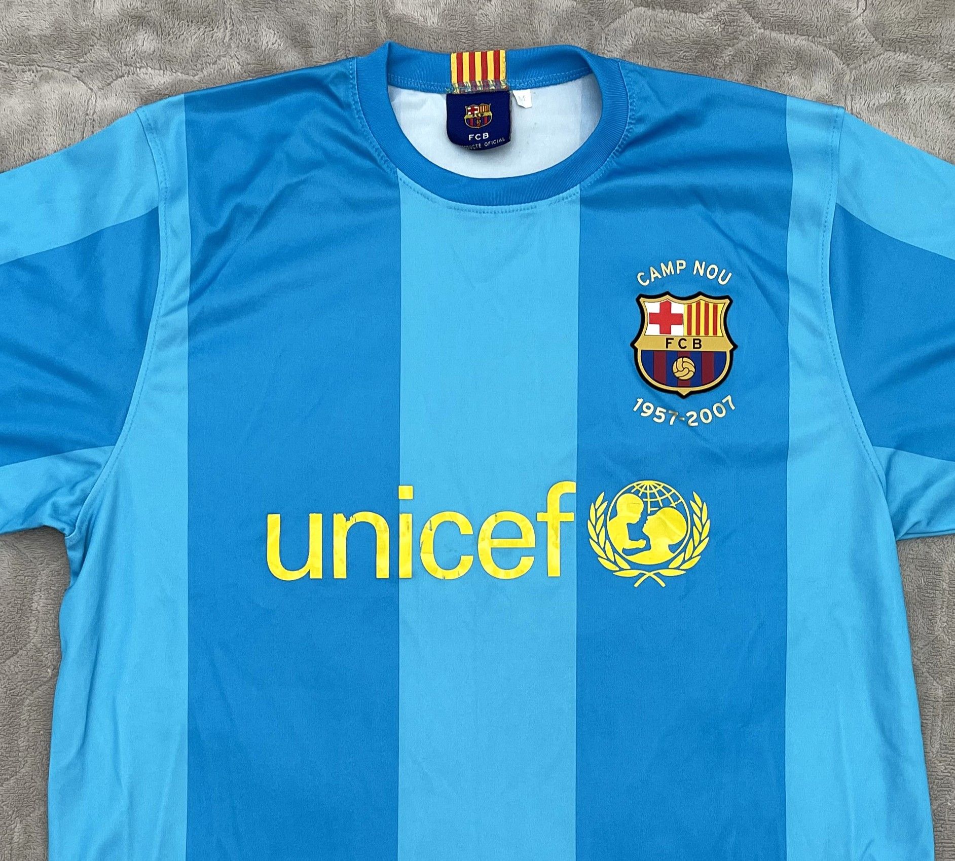 Other FCB CAMP NOU 1957 - 2007 BARCELONA Spain Size US M / EU 48-50 / 2 - 3 Thumbnail