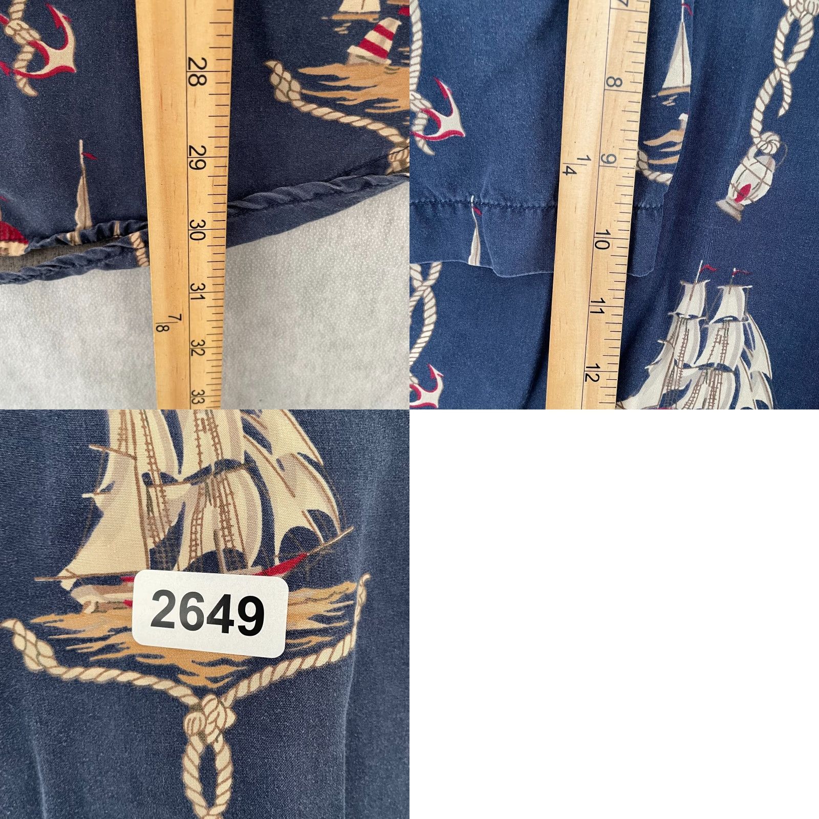 Tommy Hilfiger VINTAGE Tommy Hilfiger Short Sleeve Button-Up Shirt Adult XL Nautical Sailing Logo 90s Mens Size US XL / EU 56 / 4 - 8 Thumbnail