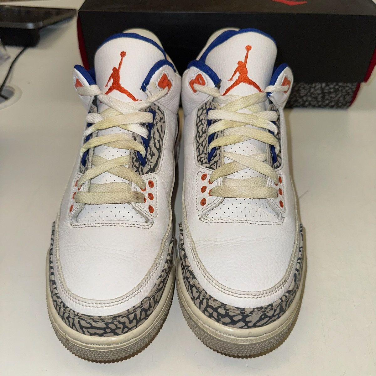 Jordan Brand × Nike Size 8.5 - Air Jordan 3 Retro Knicks 136064-148 Size US 8.5 / EU 41-42 - 4 Thumbnail