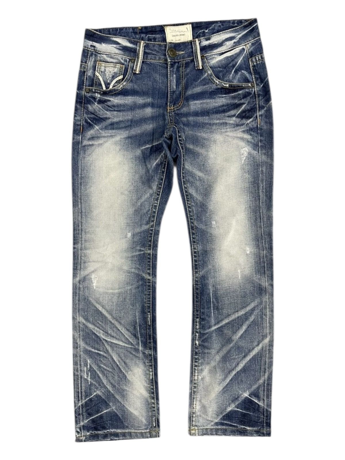 Lolita Jeans by Concert Club Y2K Distressed Flared Denim