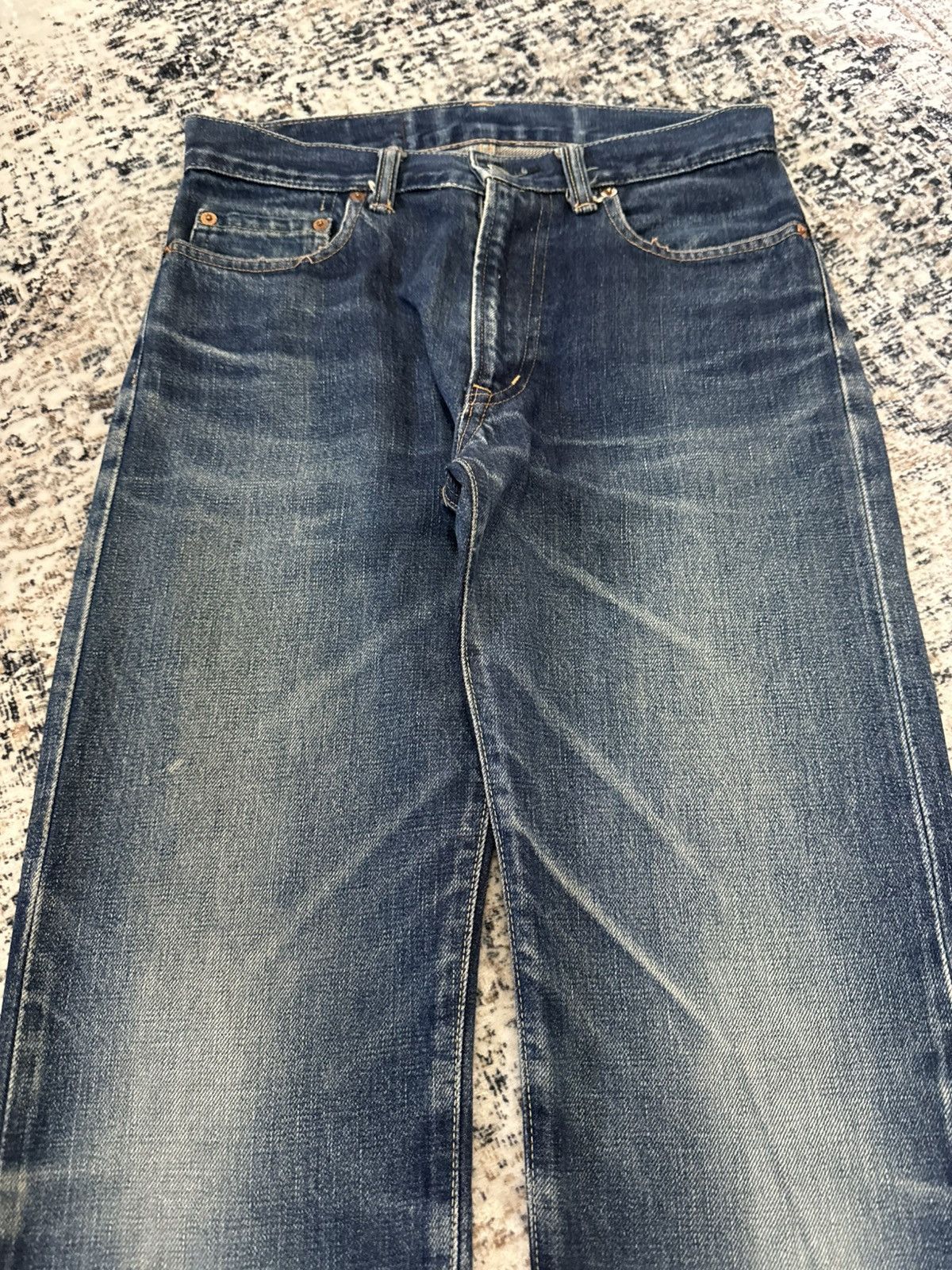 Japanese Brand Blue Blue Japan Indigo Wash Selvedge Redline Jeans Size US 28 / EU 44 - 6 Thumbnail