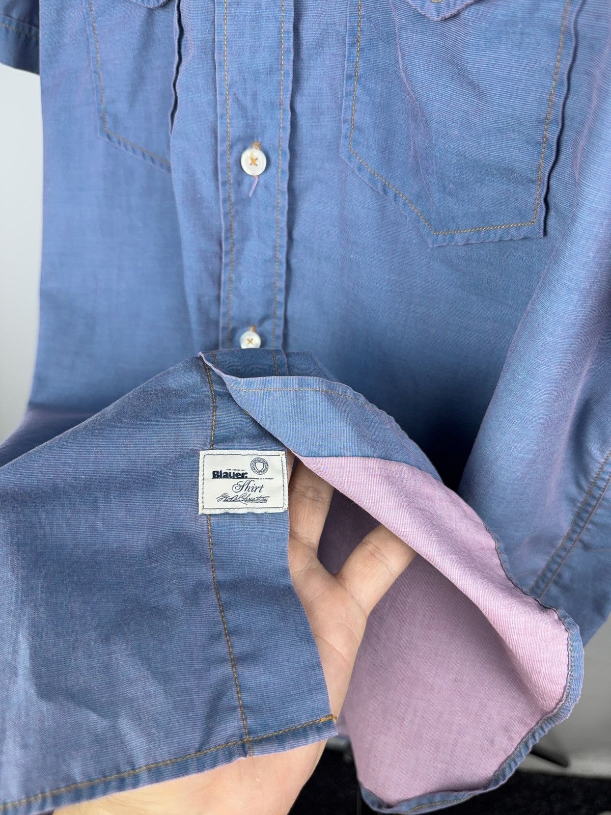 Other Vintage 90s Blauer USA Short Sleeve Air Force Military Shirt Size US XL / EU 56 / 4 - 7 Thumbnail