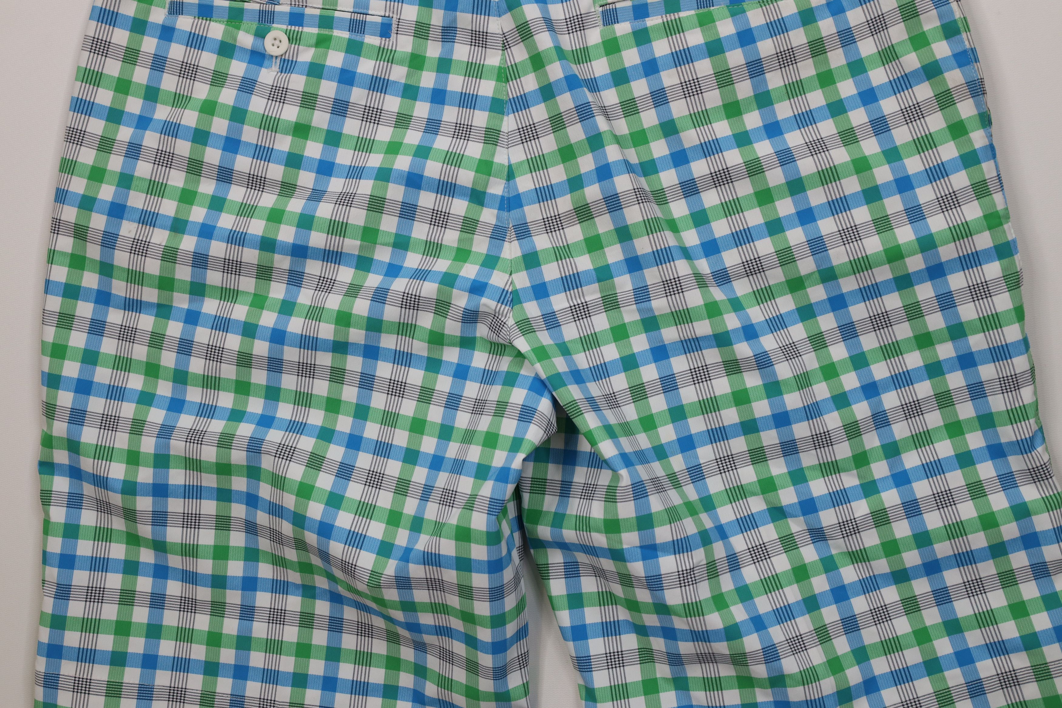 Nike Nike Golf Scott Mini Swoosh Golfing Chino Shorts Plaid Size US 36 / EU 52 - 12 Thumbnail